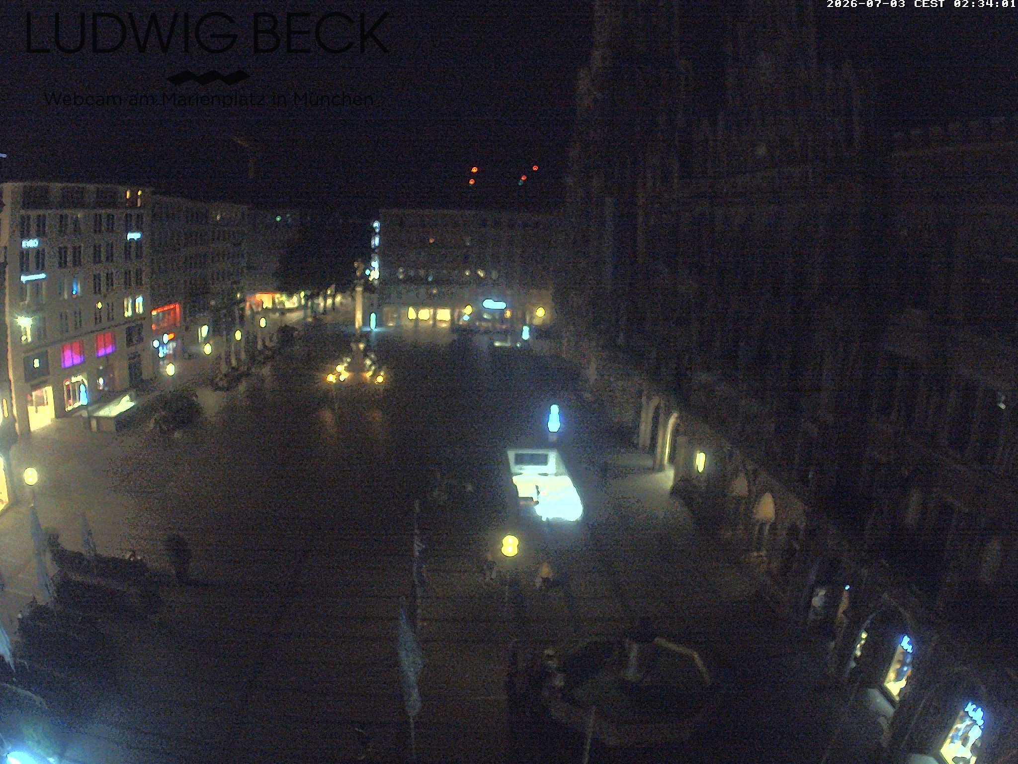 Archiv Foto Webcam am Marienplatz München