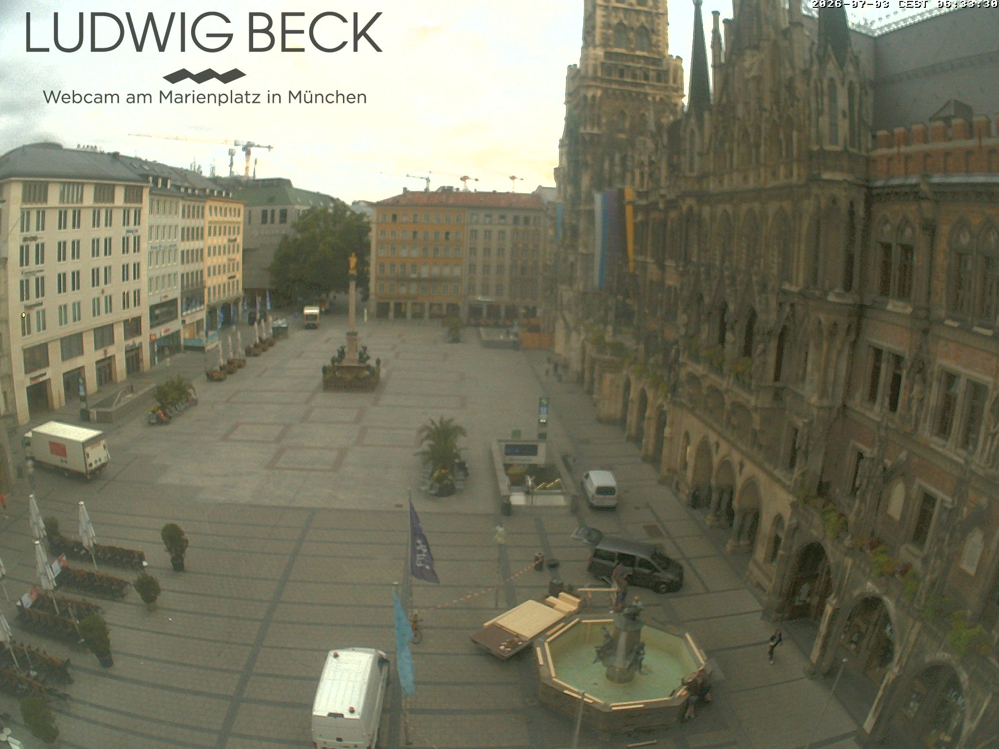 Archiv Foto Webcam am Marienplatz München