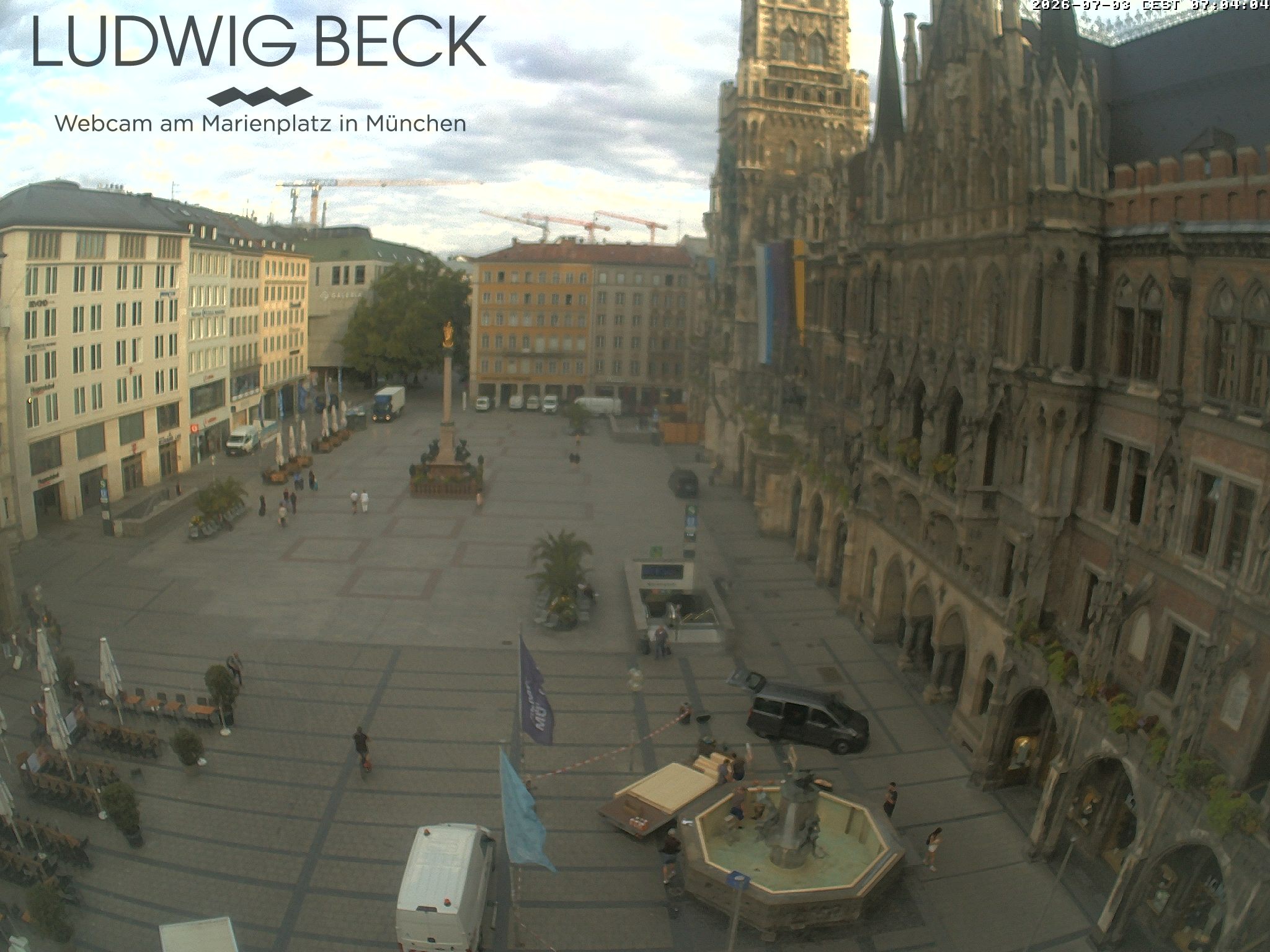 Archiv Foto Webcam am Marienplatz München
