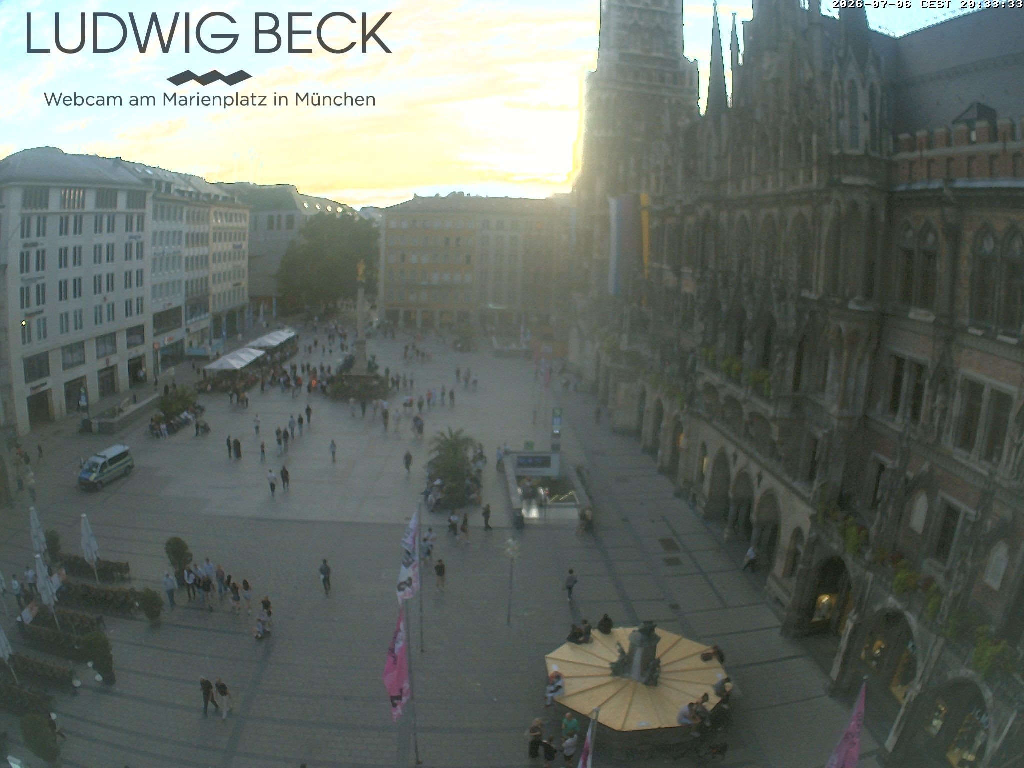 Archiv Foto Webcam am Marienplatz München