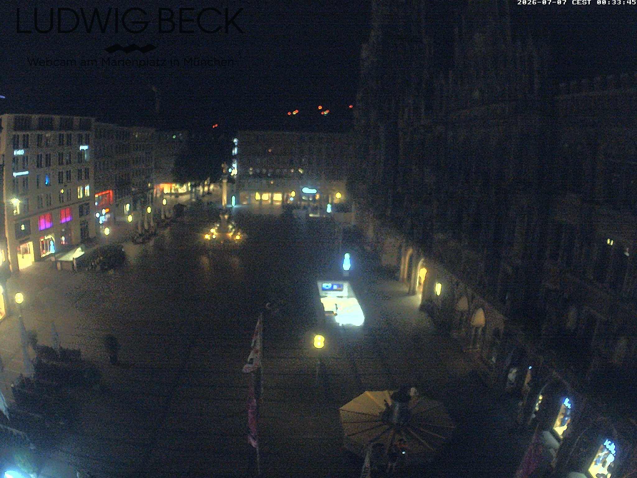 Archiv Foto Webcam am Marienplatz München