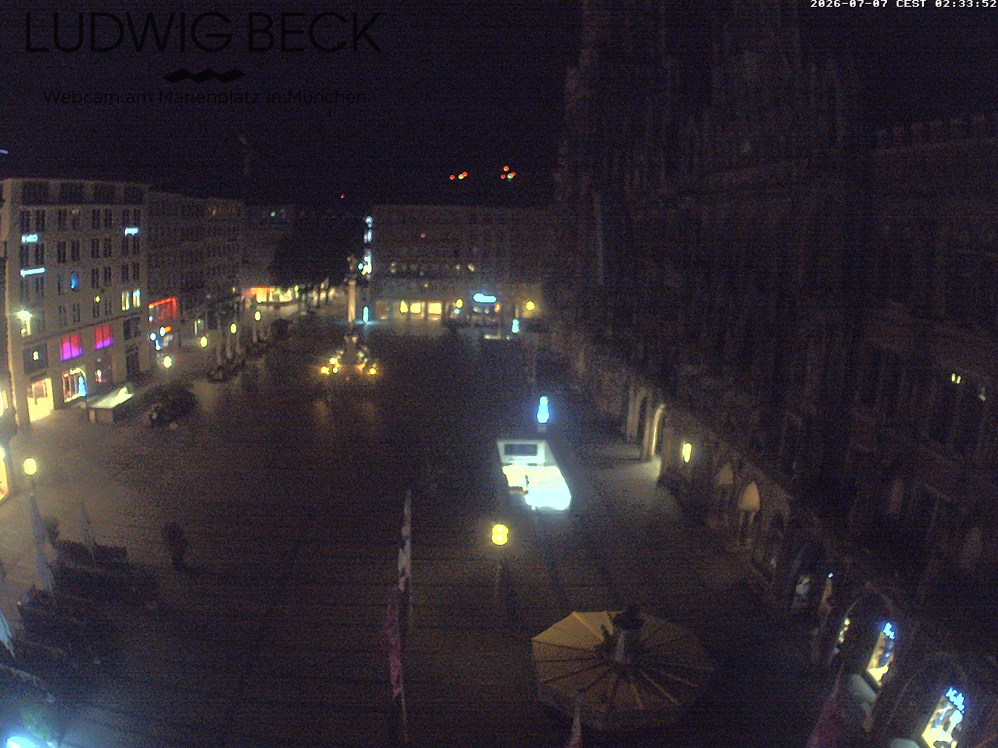 Archiv Foto Webcam am Marienplatz München