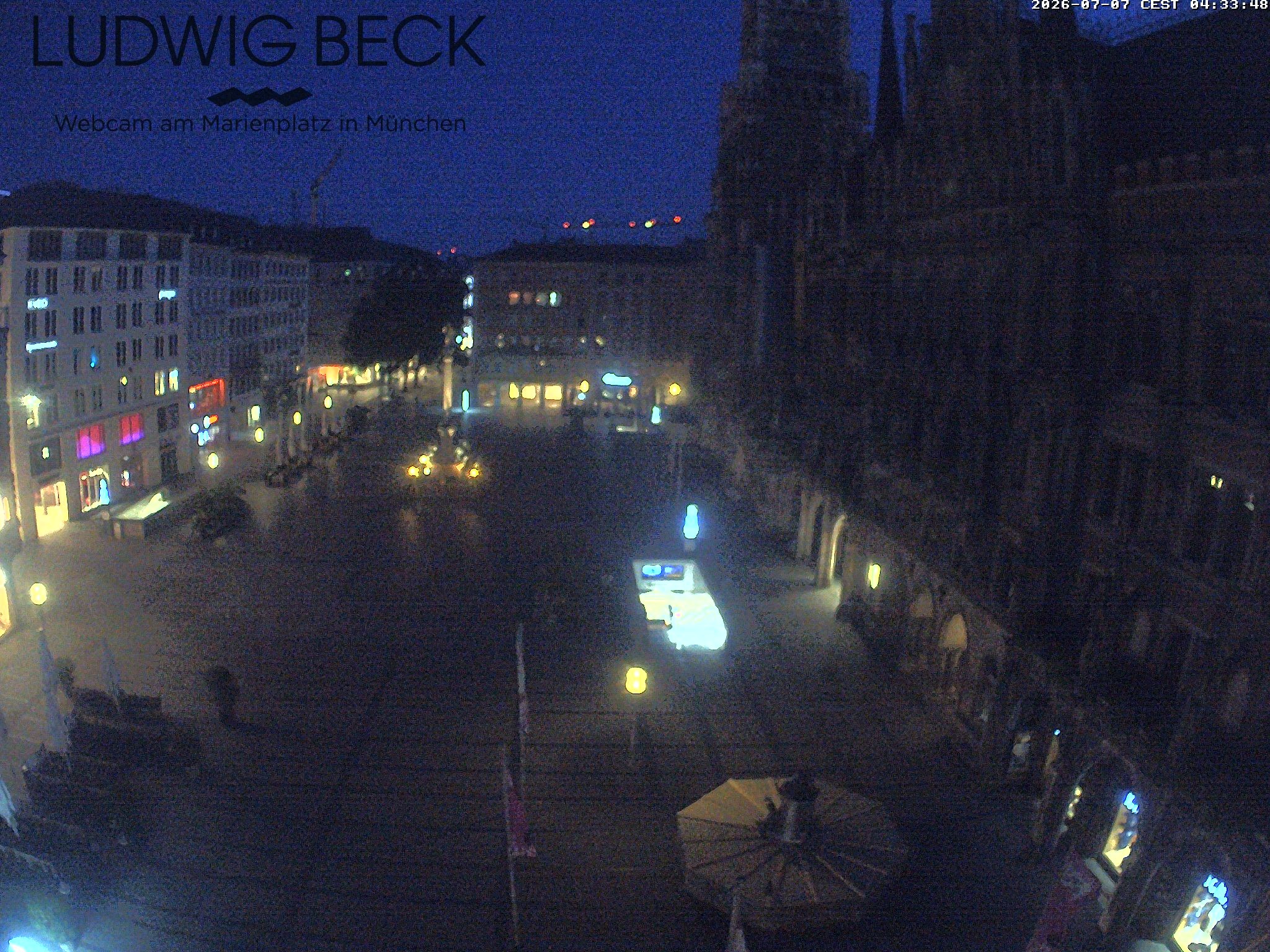 Archiv Foto Webcam am Marienplatz München