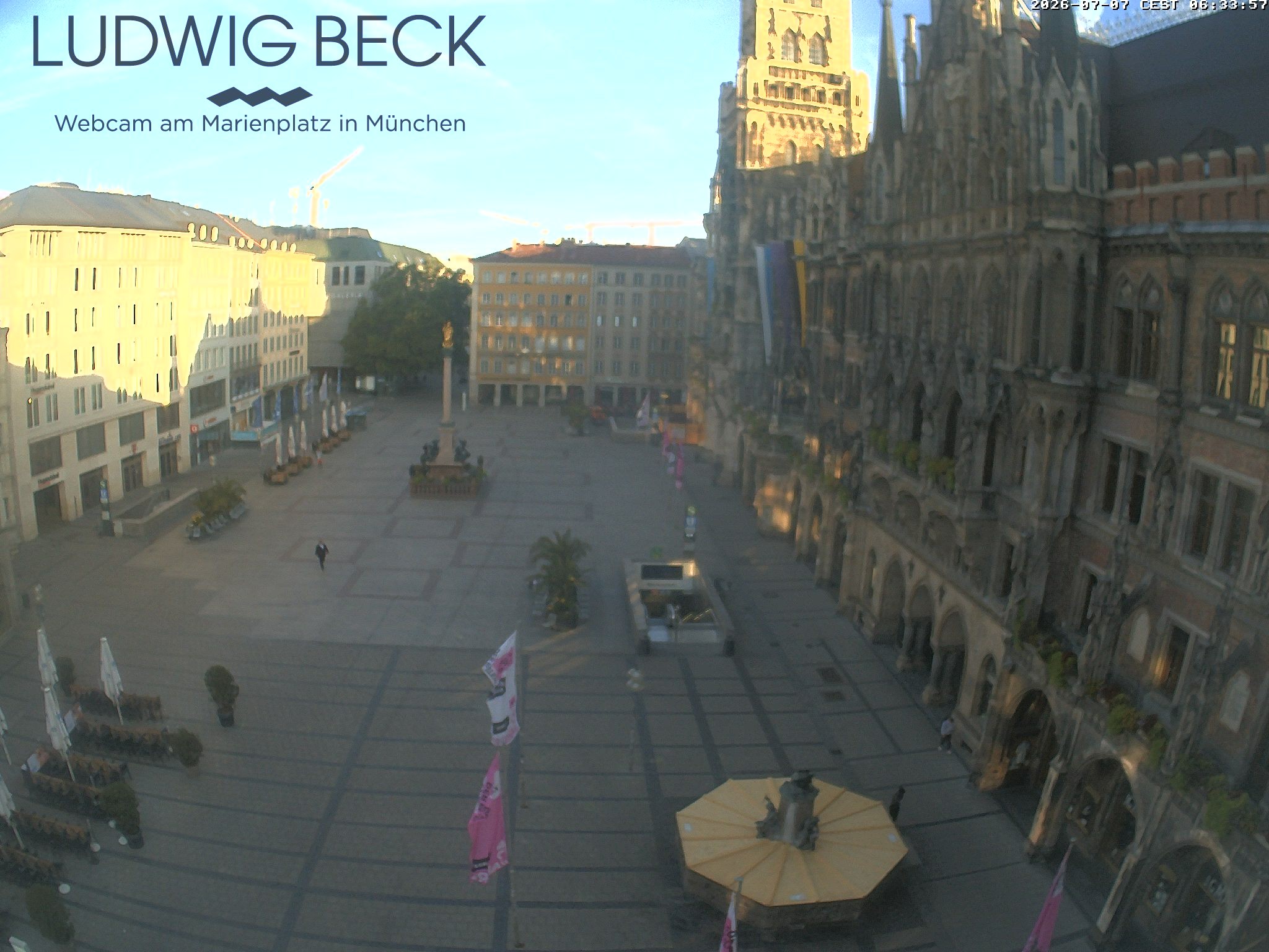 Archiv Foto Webcam am Marienplatz München
