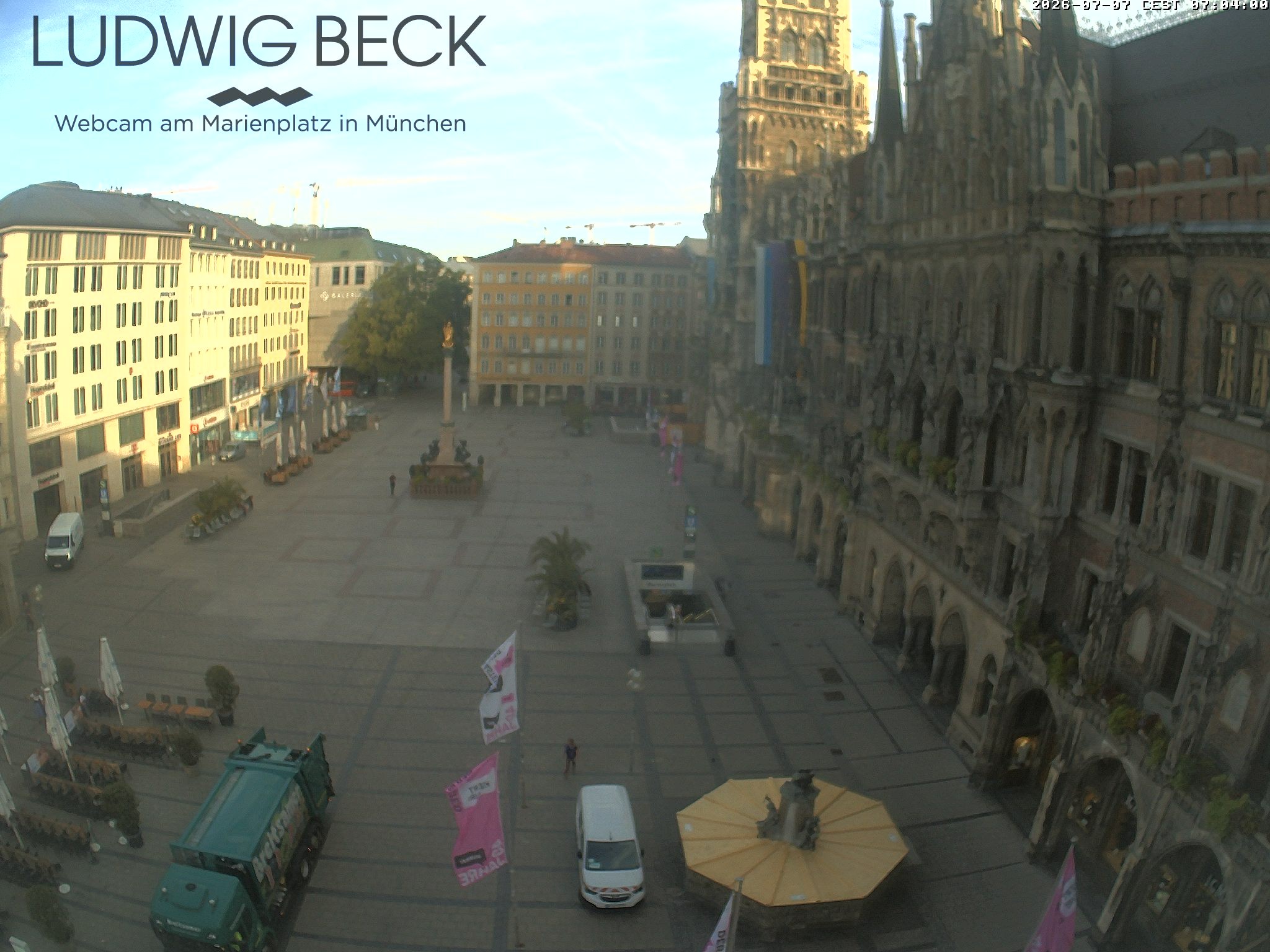 Archiv Foto Webcam am Marienplatz München