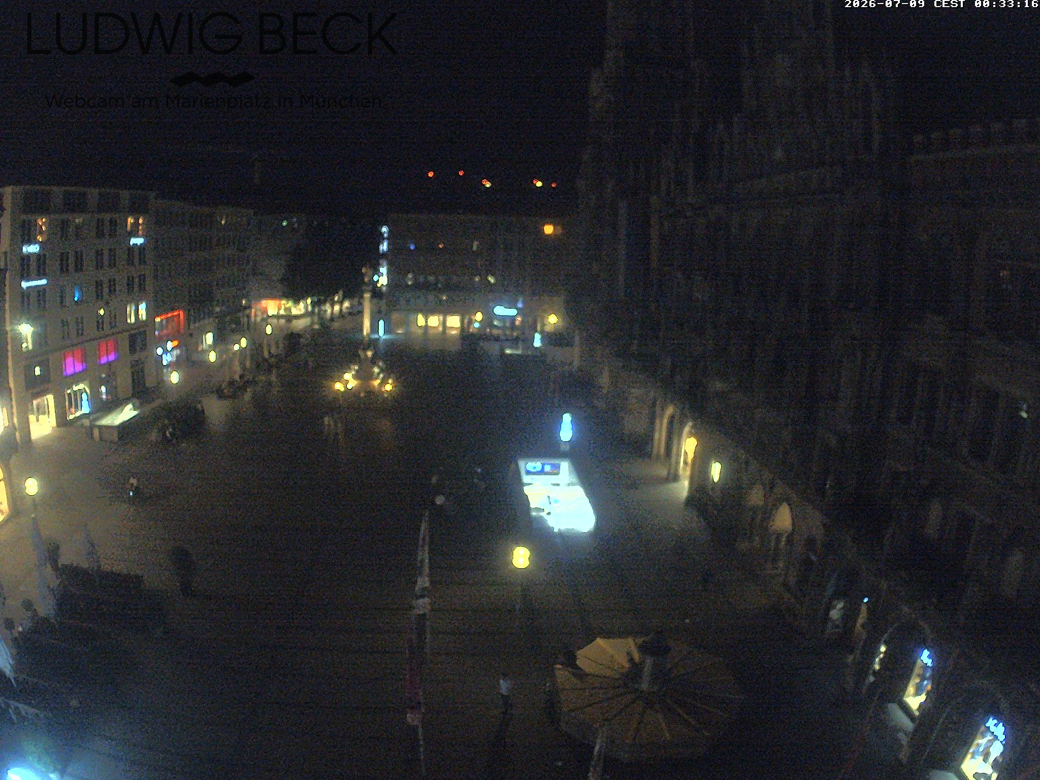 Archiv Foto Webcam am Marienplatz München