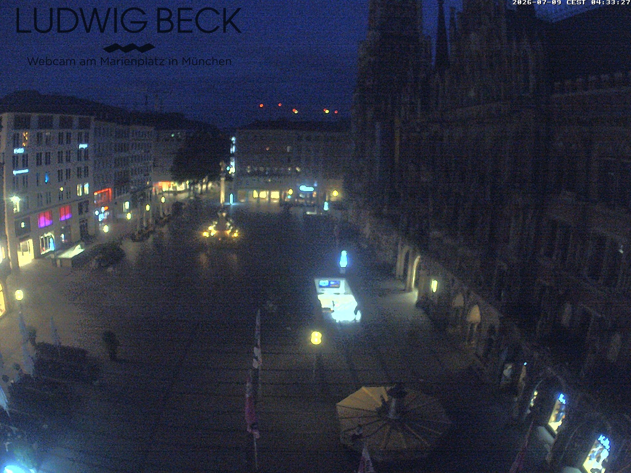 Archiv Foto Webcam am Marienplatz München