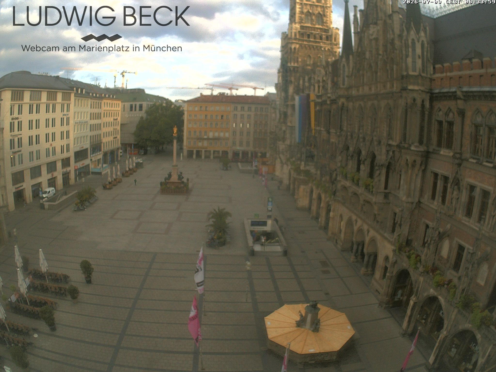 Archiv Foto Webcam am Marienplatz München