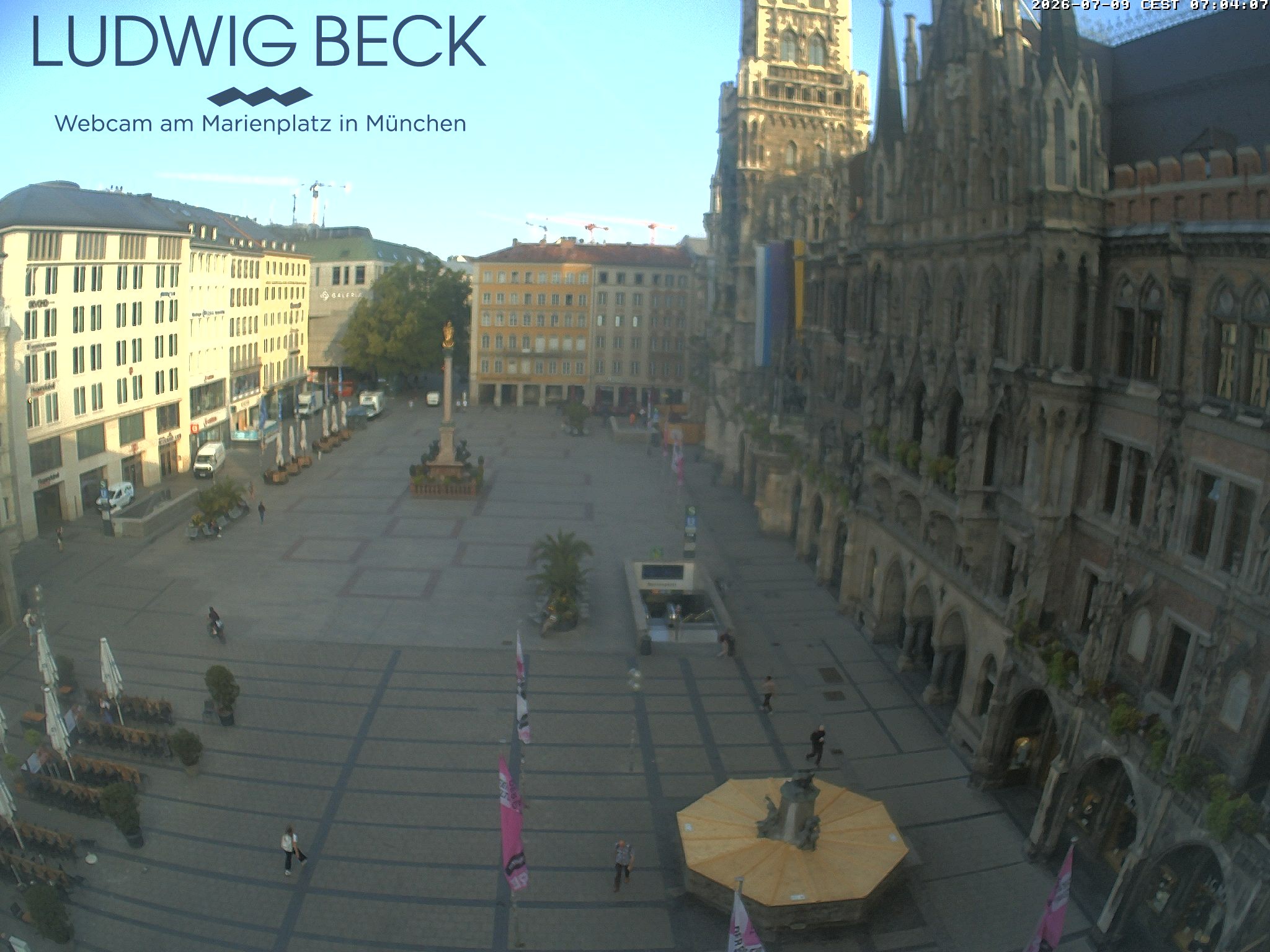 Archiv Foto Webcam am Marienplatz München