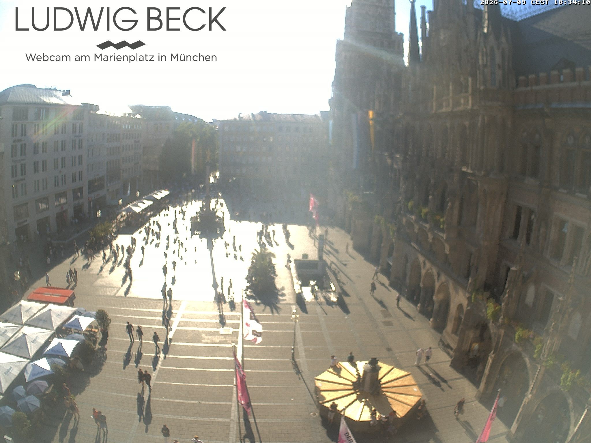 Archiv Foto Webcam am Marienplatz München