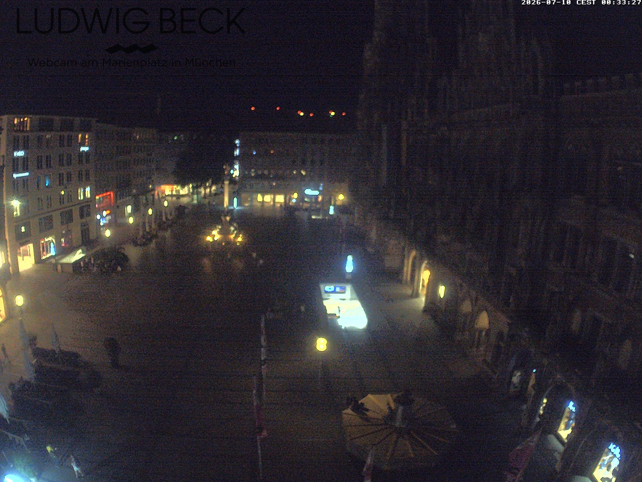 Archiv Foto Webcam am Marienplatz München