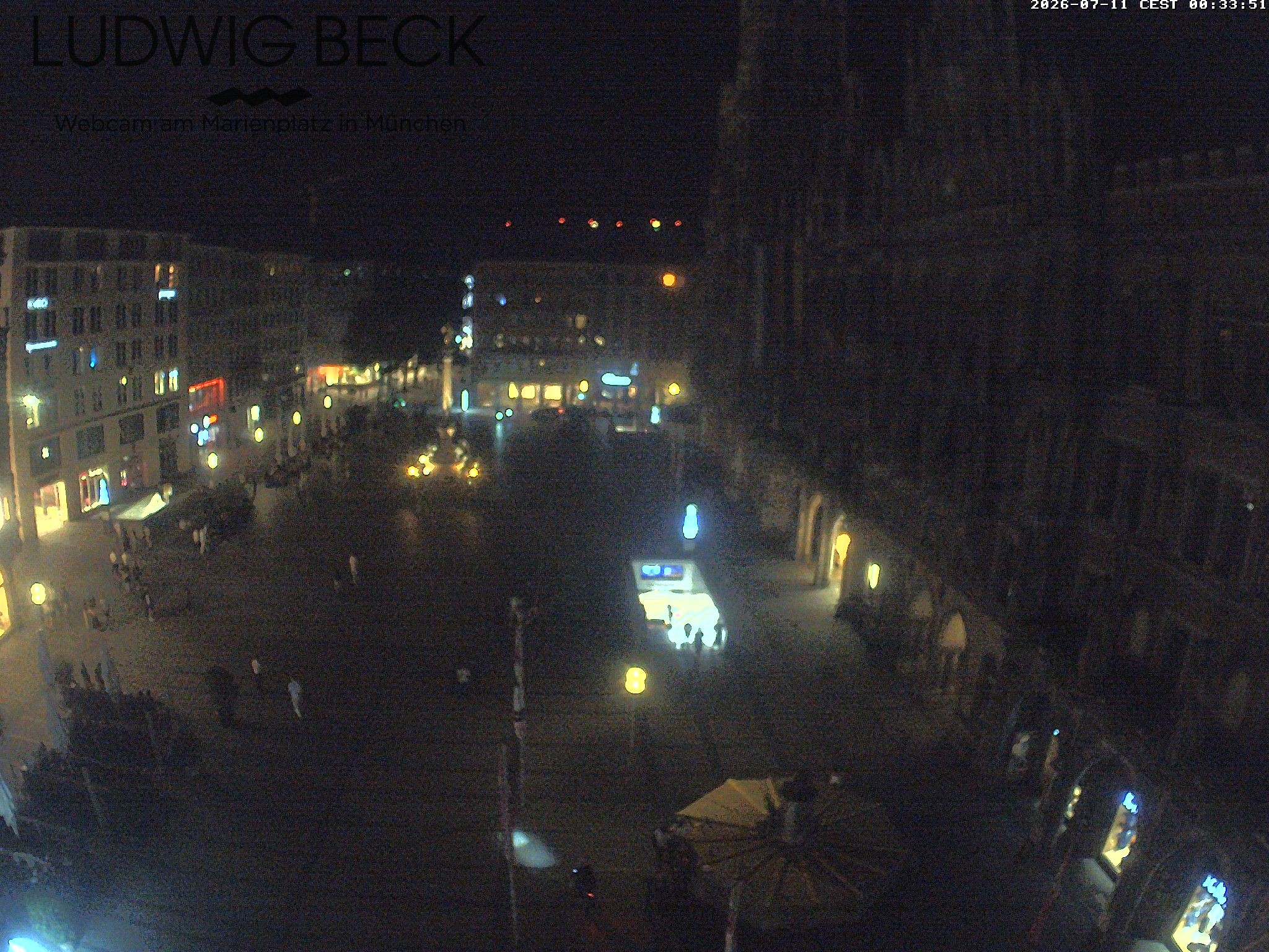 Archived image Webcam at the Marienplatz, Munich