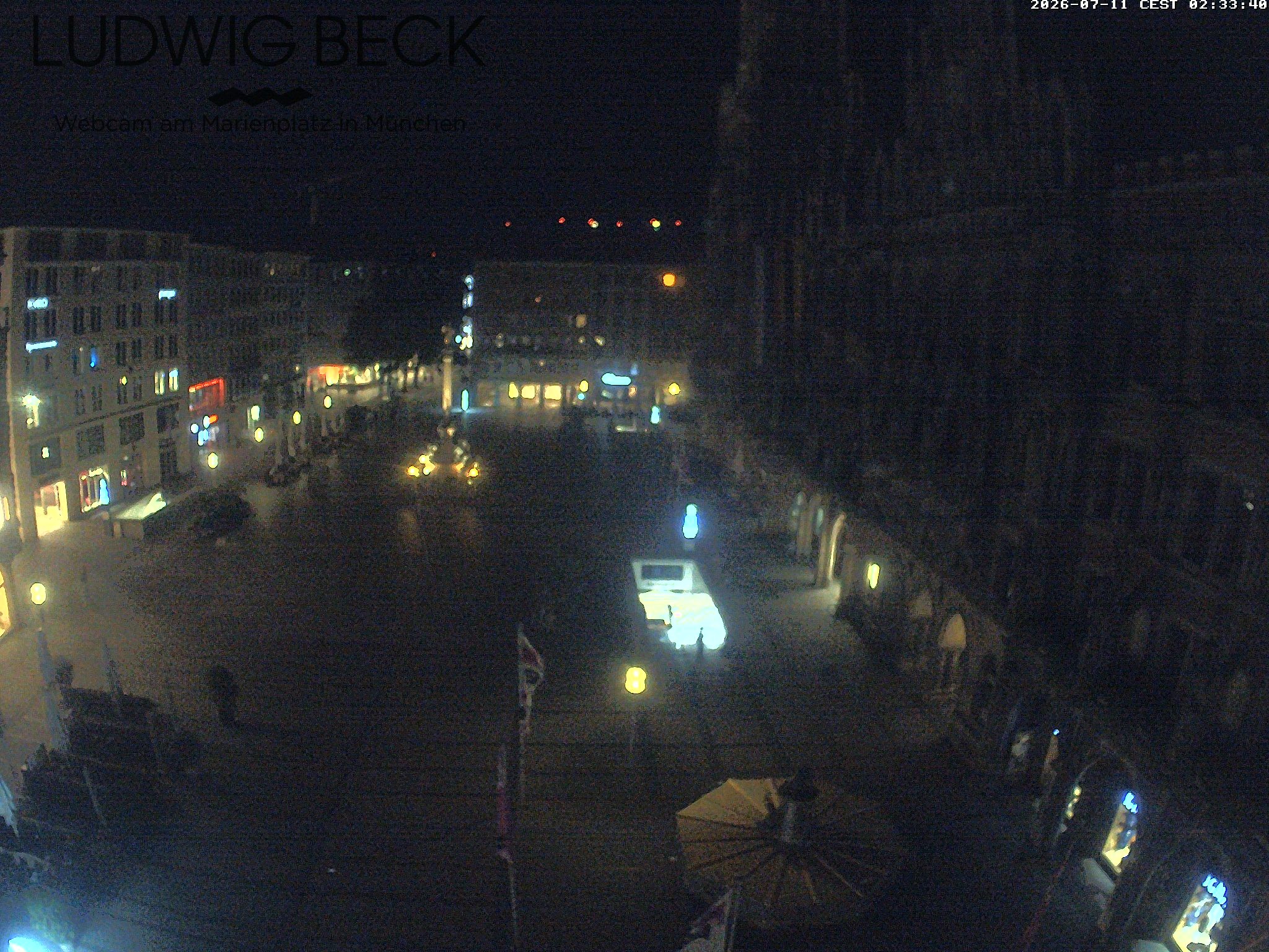 Archived image Webcam at the Marienplatz, Munich