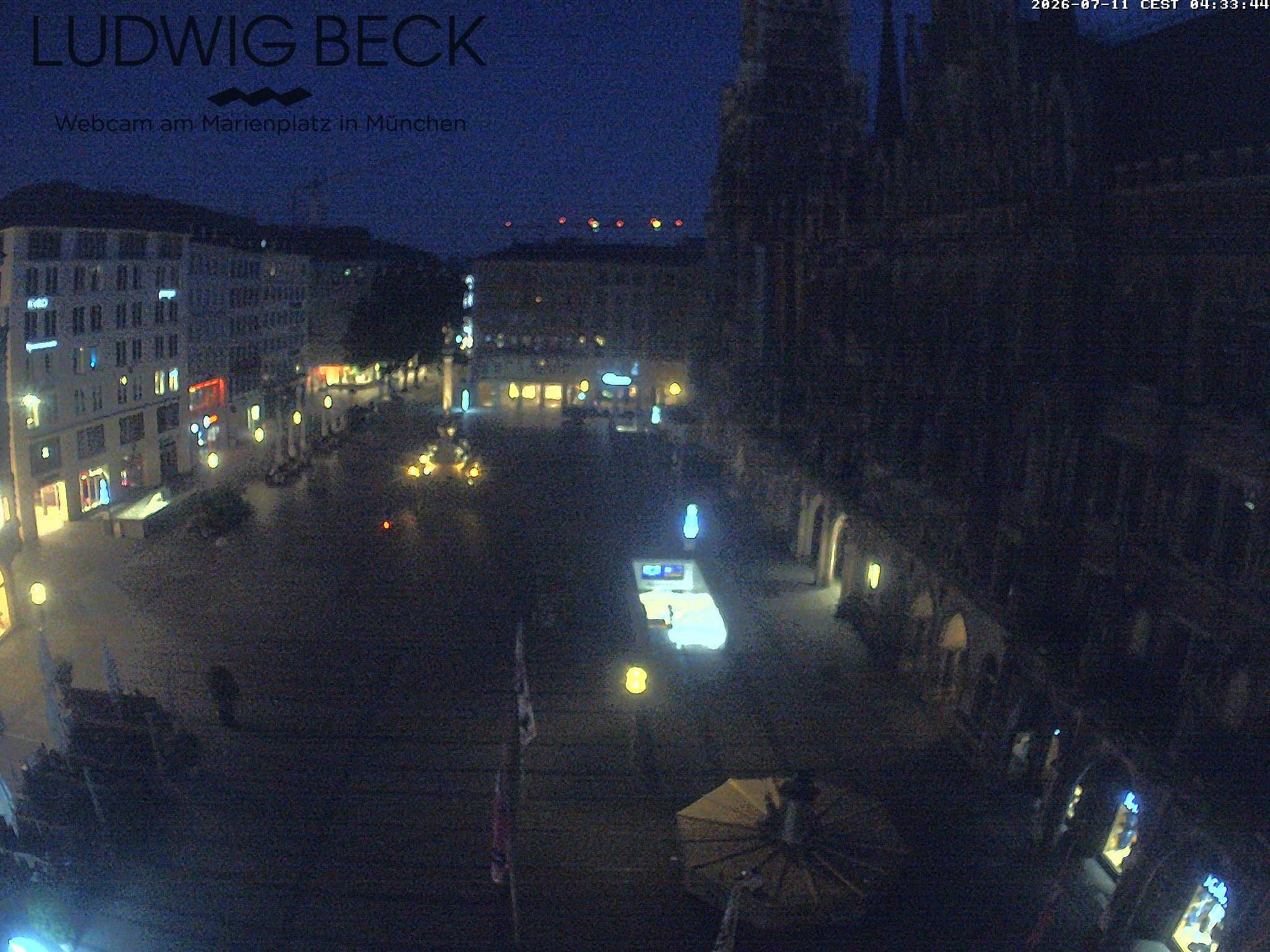 Archiv Foto Webcam am Marienplatz München