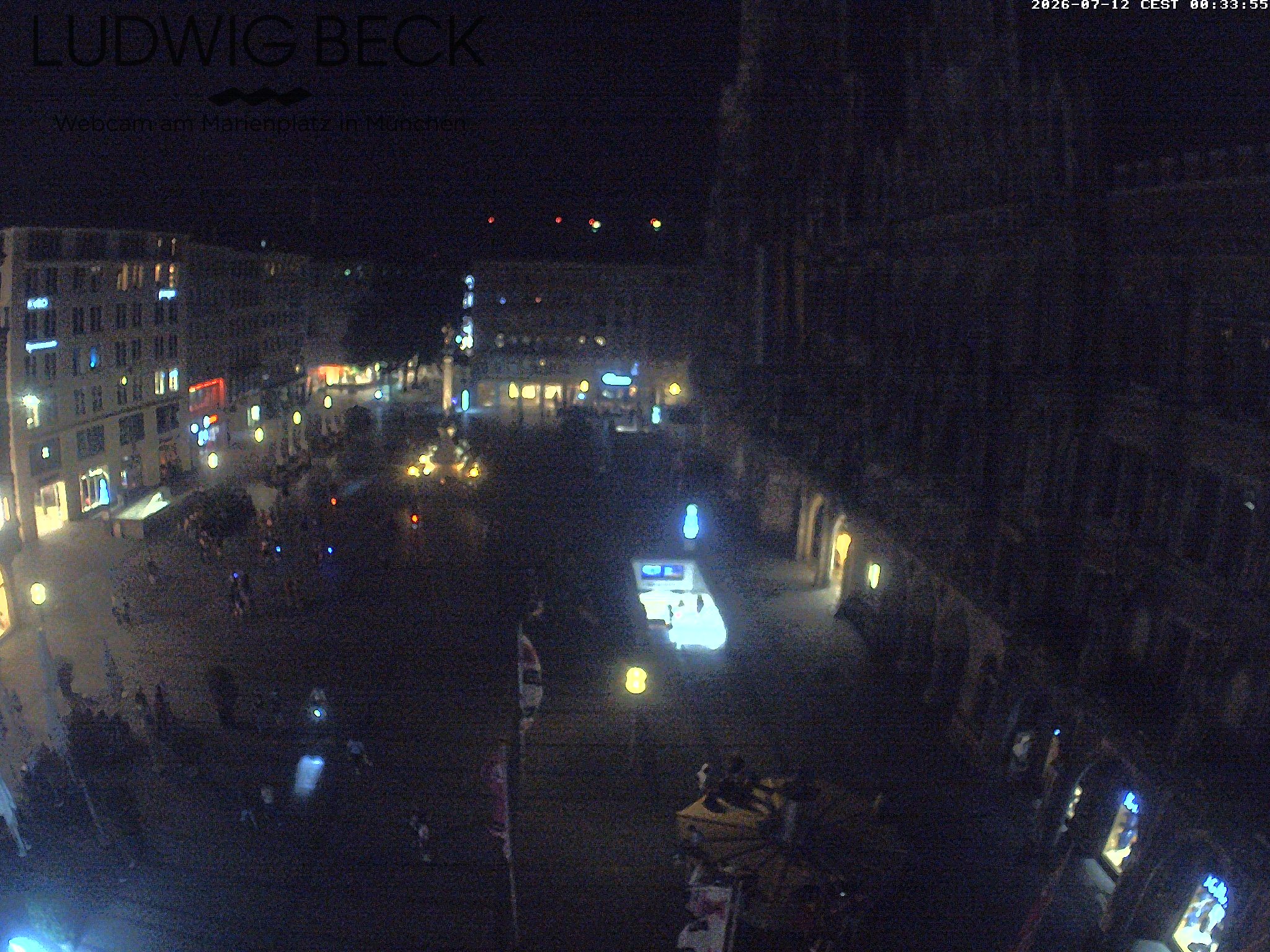 Archiv Foto Webcam am Marienplatz München