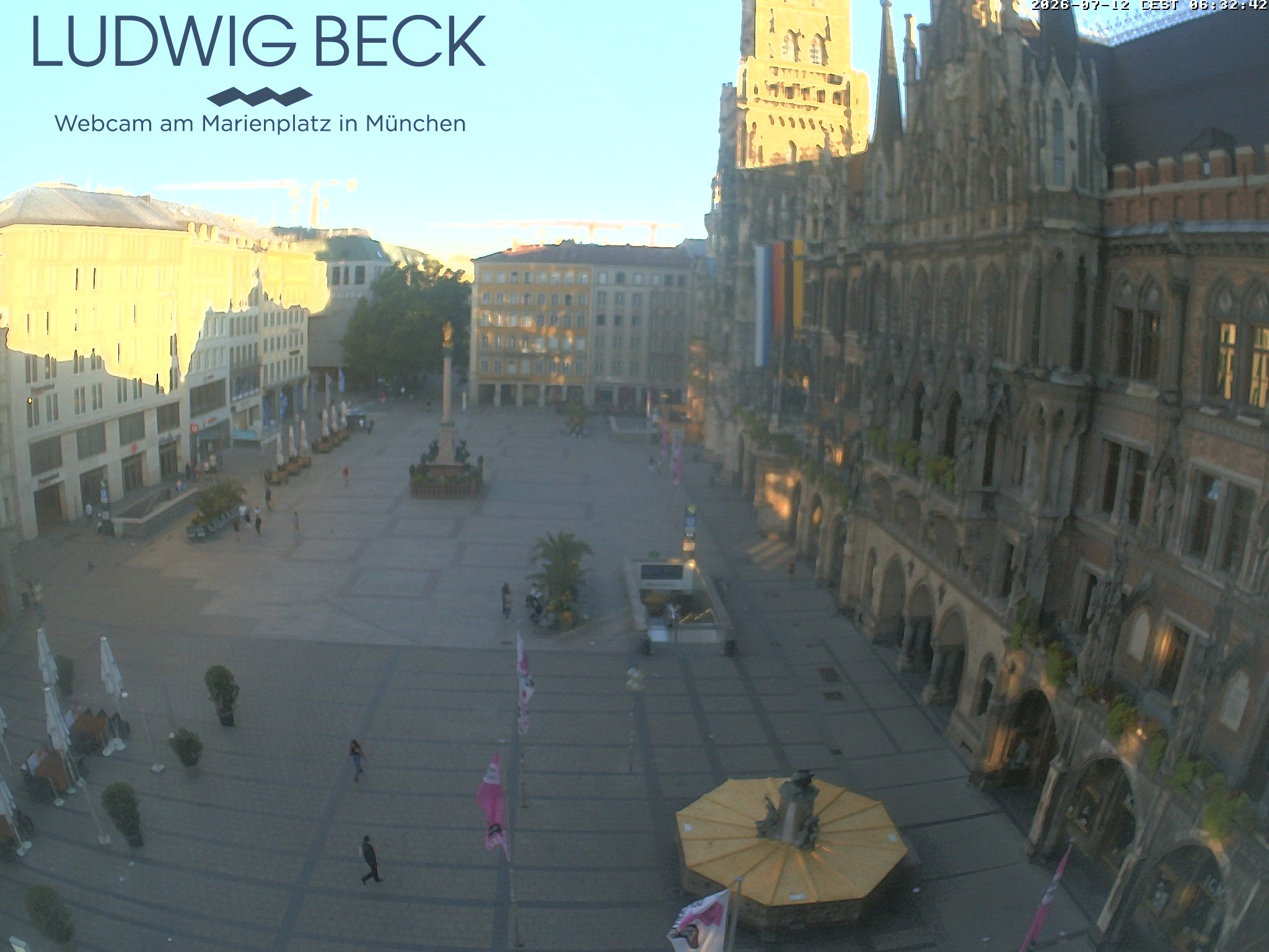 Archiv Foto Webcam am Marienplatz München