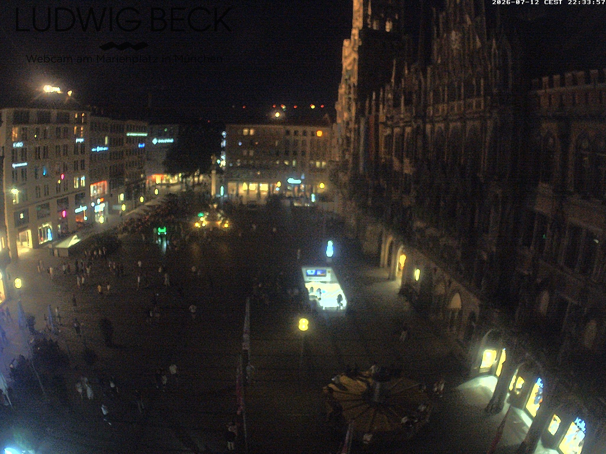 Archived image Webcam at the Marienplatz, Munich