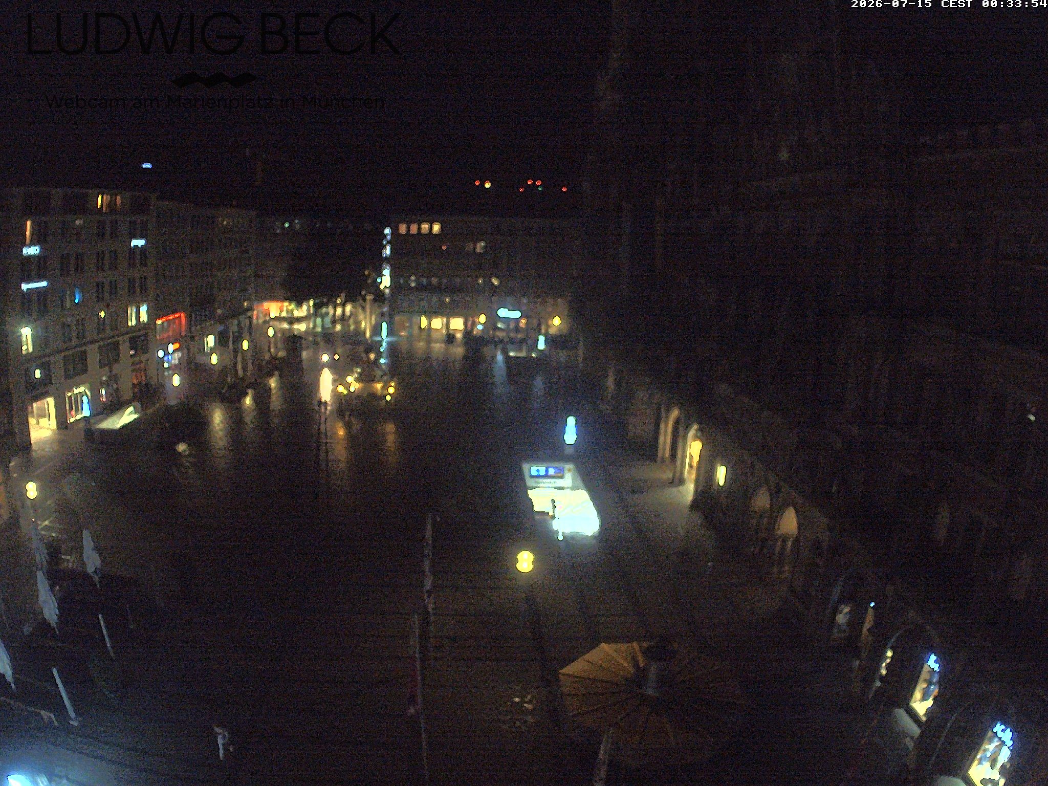 Archiv Foto Webcam am Marienplatz München