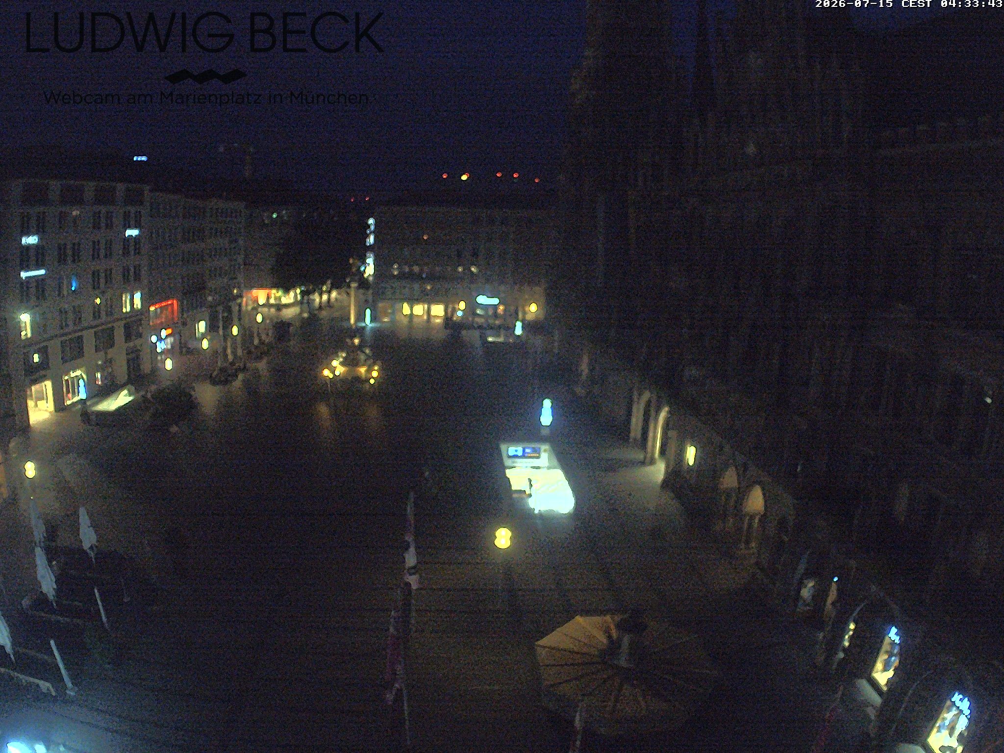 Archiv Foto Webcam am Marienplatz München