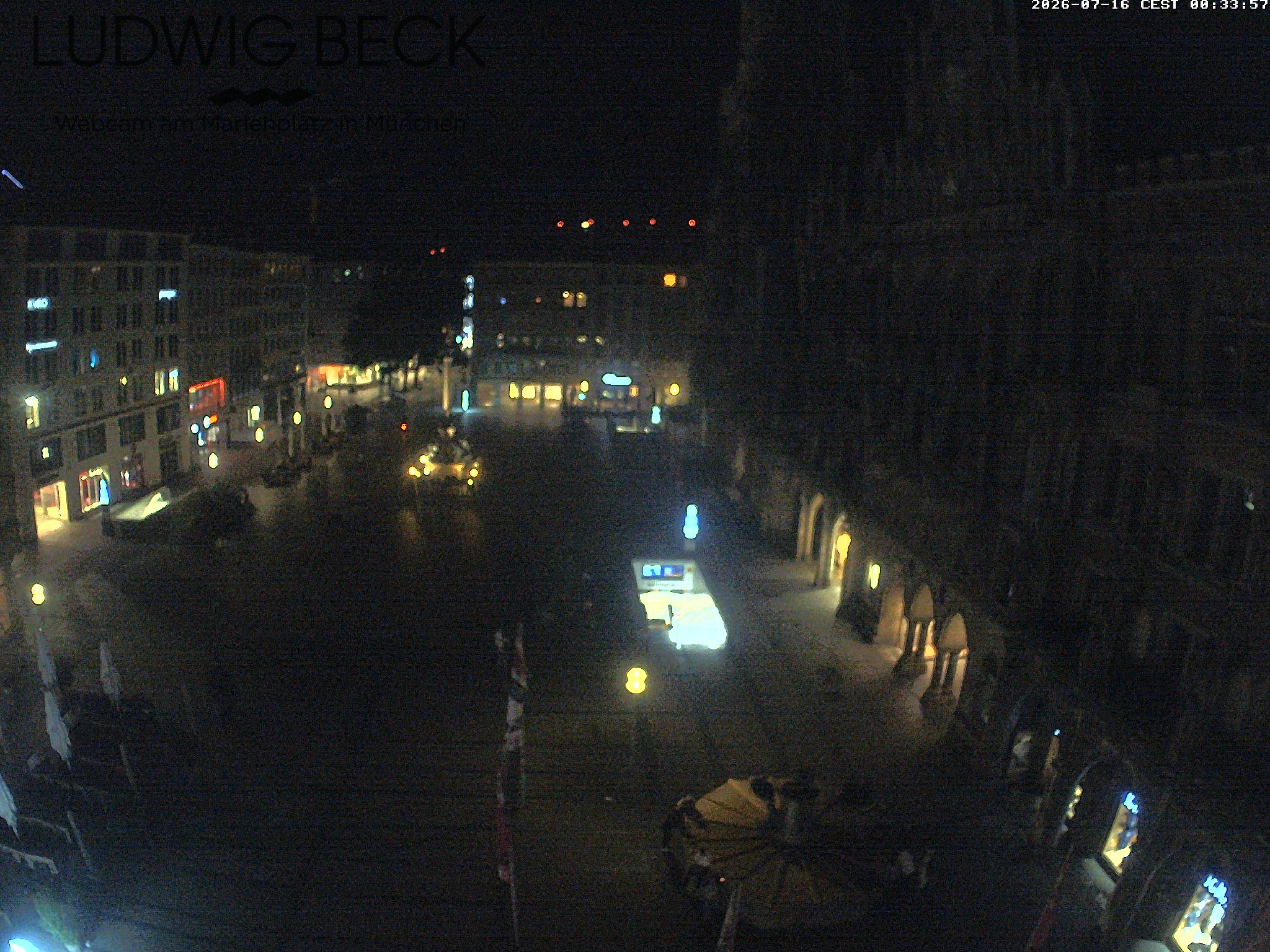 Archiv Foto Webcam am Marienplatz München