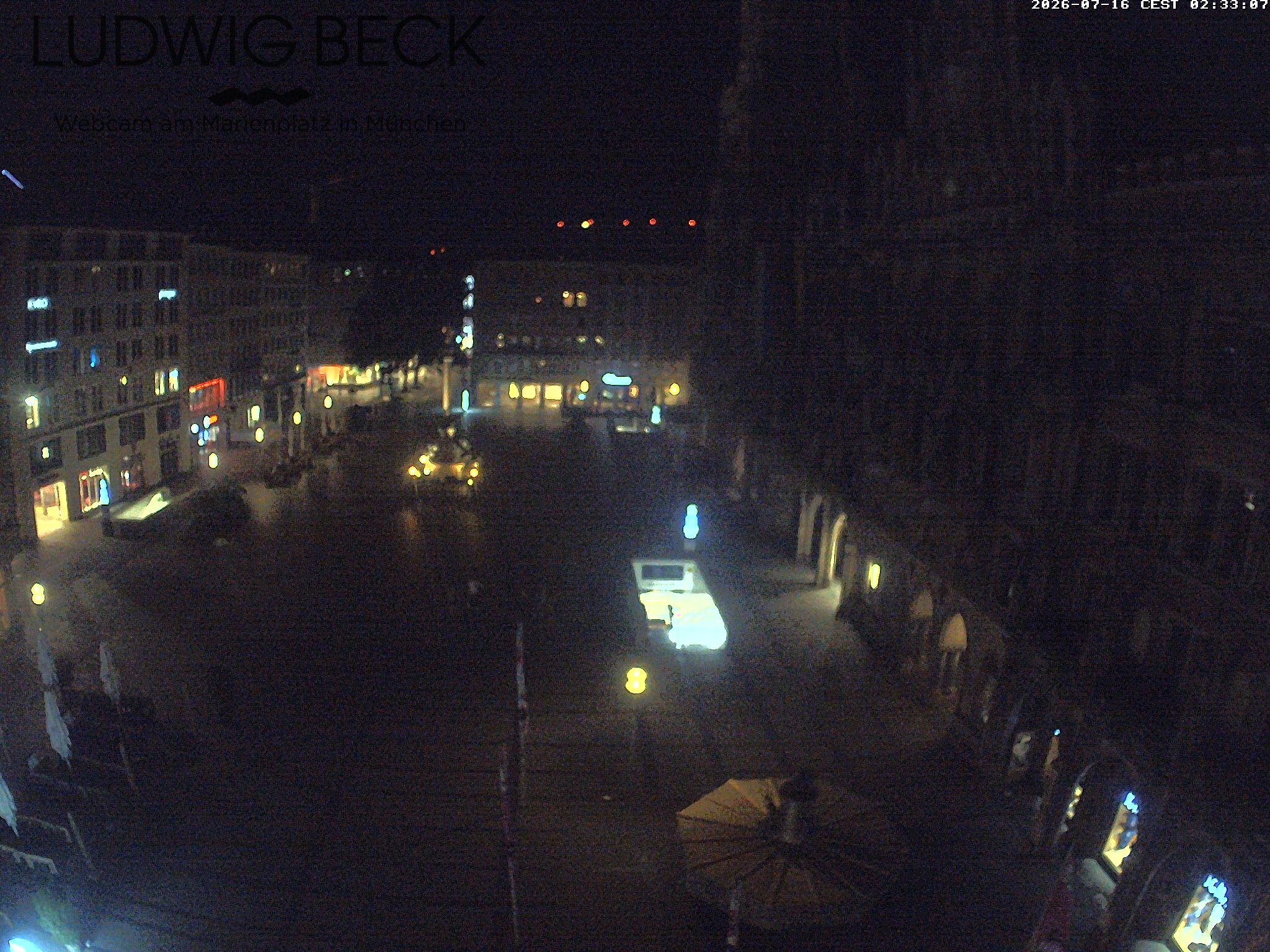 Archiv Foto Webcam am Marienplatz München