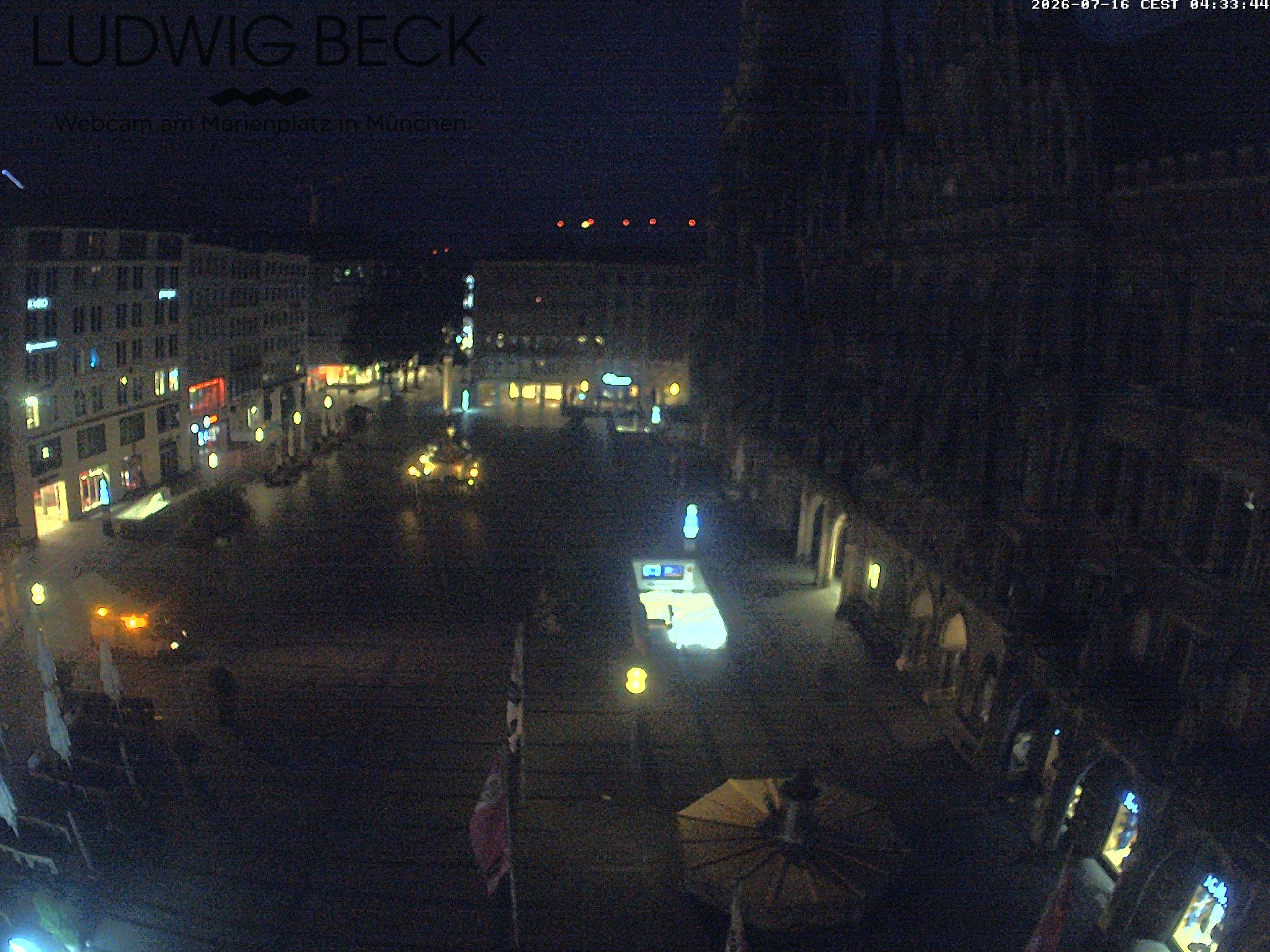 Archived image Webcam at the Marienplatz, Munich