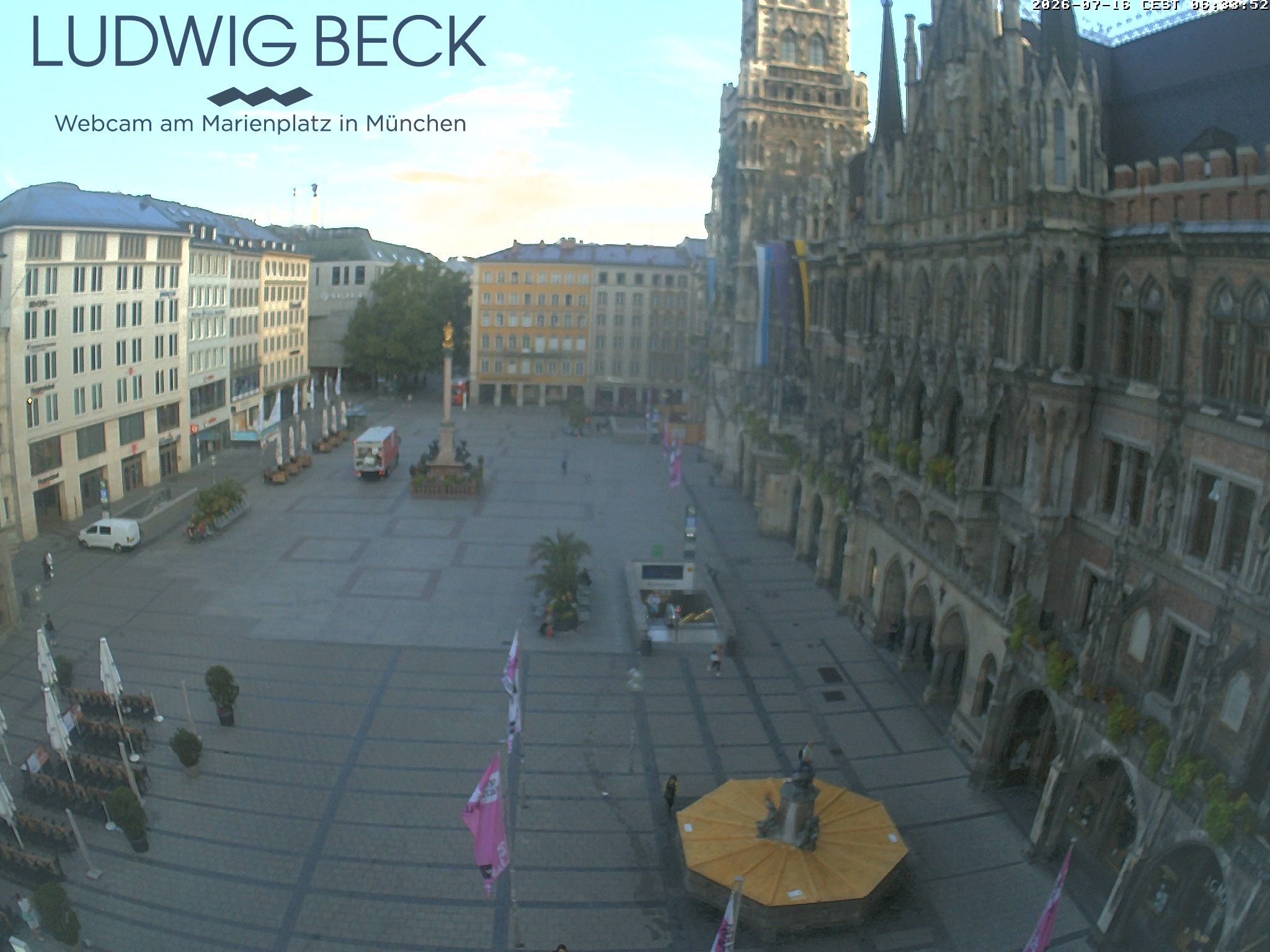 Archiv Foto Webcam am Marienplatz München