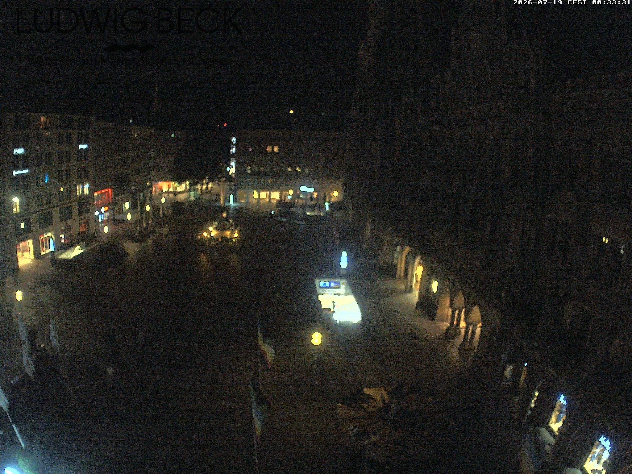Archiv Foto Webcam am Marienplatz München