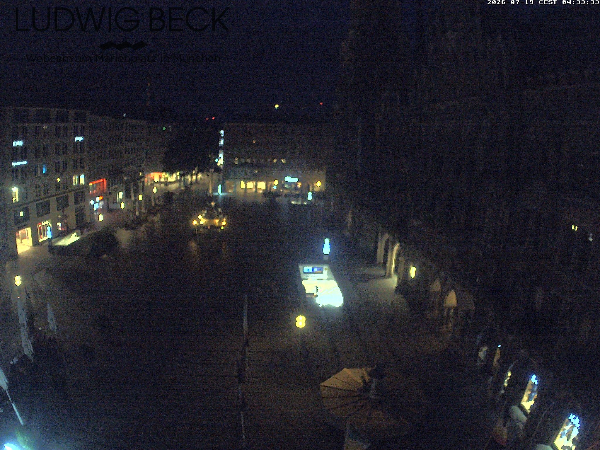 Archiv Foto Webcam am Marienplatz München