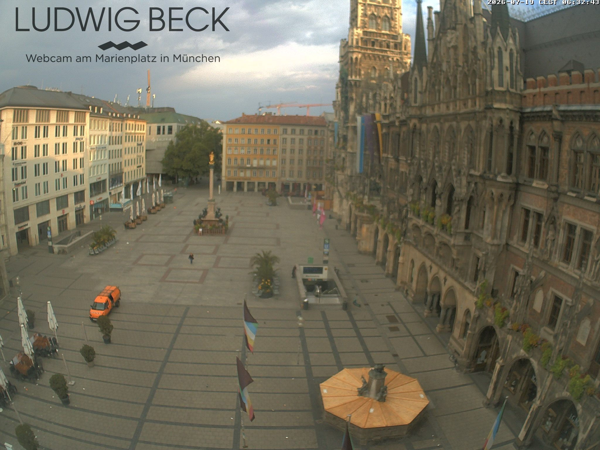Archiv Foto Webcam am Marienplatz München