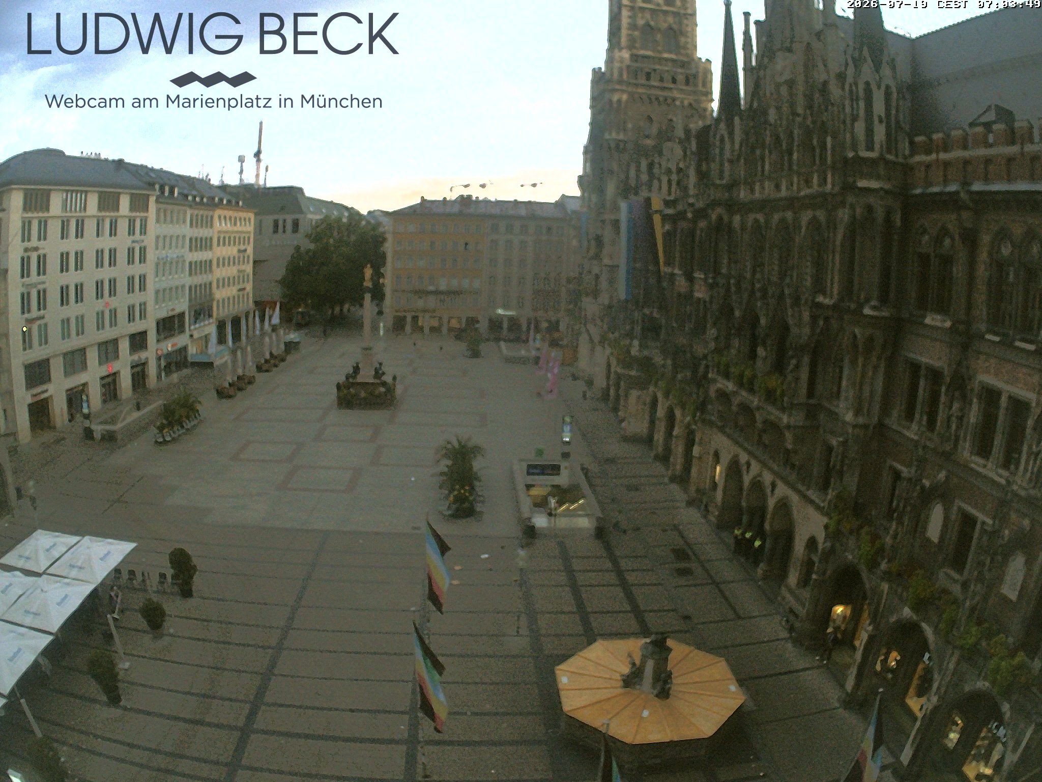Archiv Foto Webcam am Marienplatz München