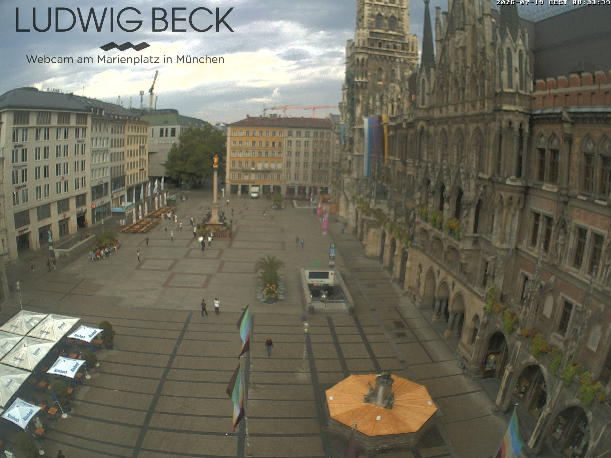 Archiv Foto Webcam am Marienplatz München