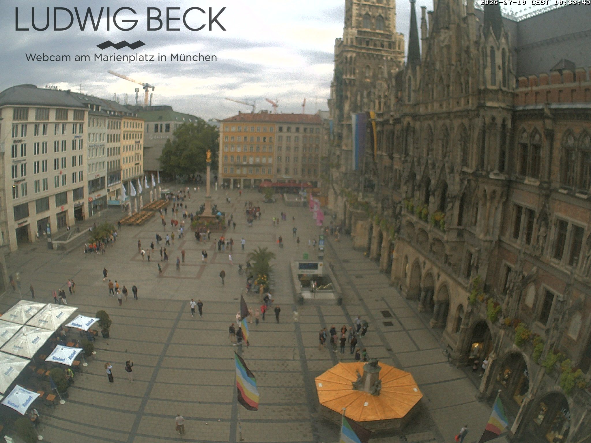 Archiv Foto Webcam am Marienplatz München