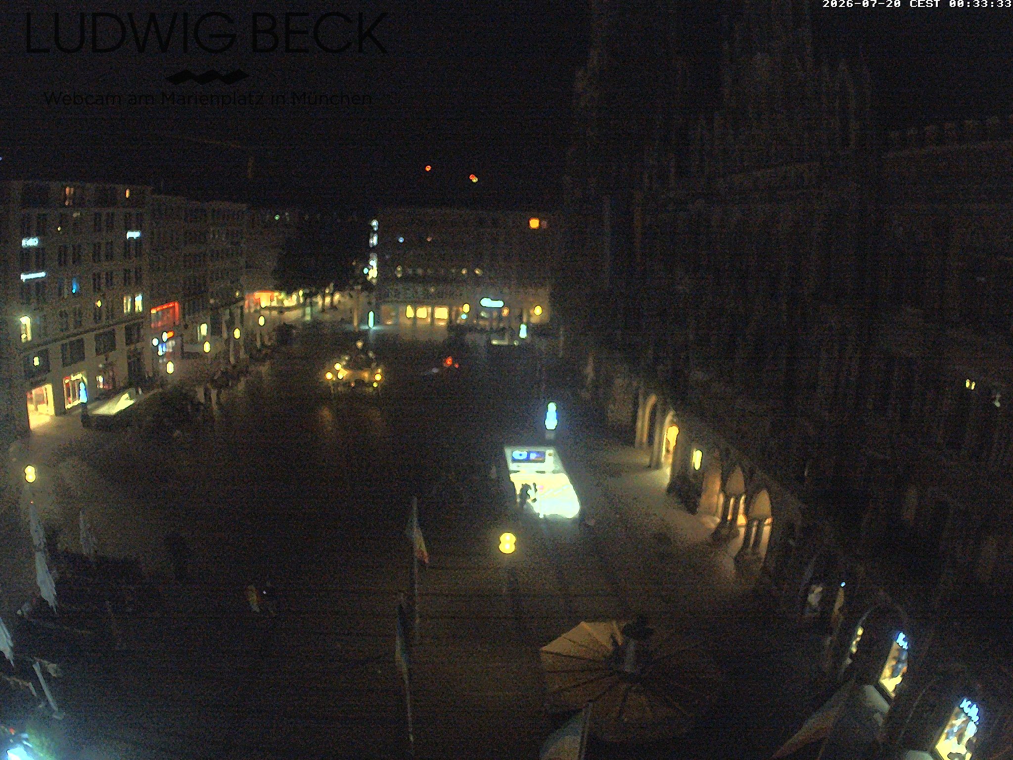 Archiv Foto Webcam am Marienplatz München