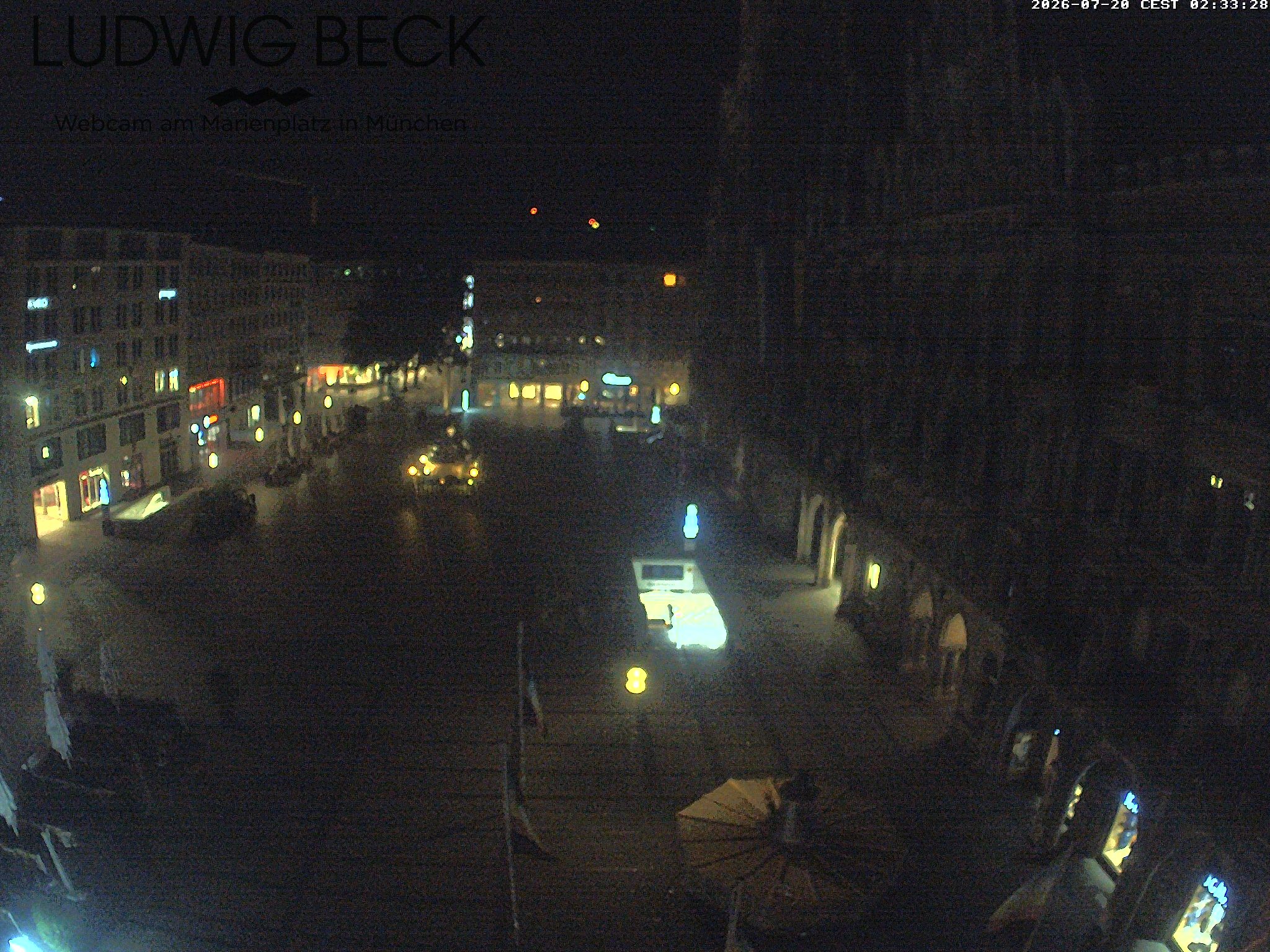 Archiv Foto Webcam am Marienplatz München