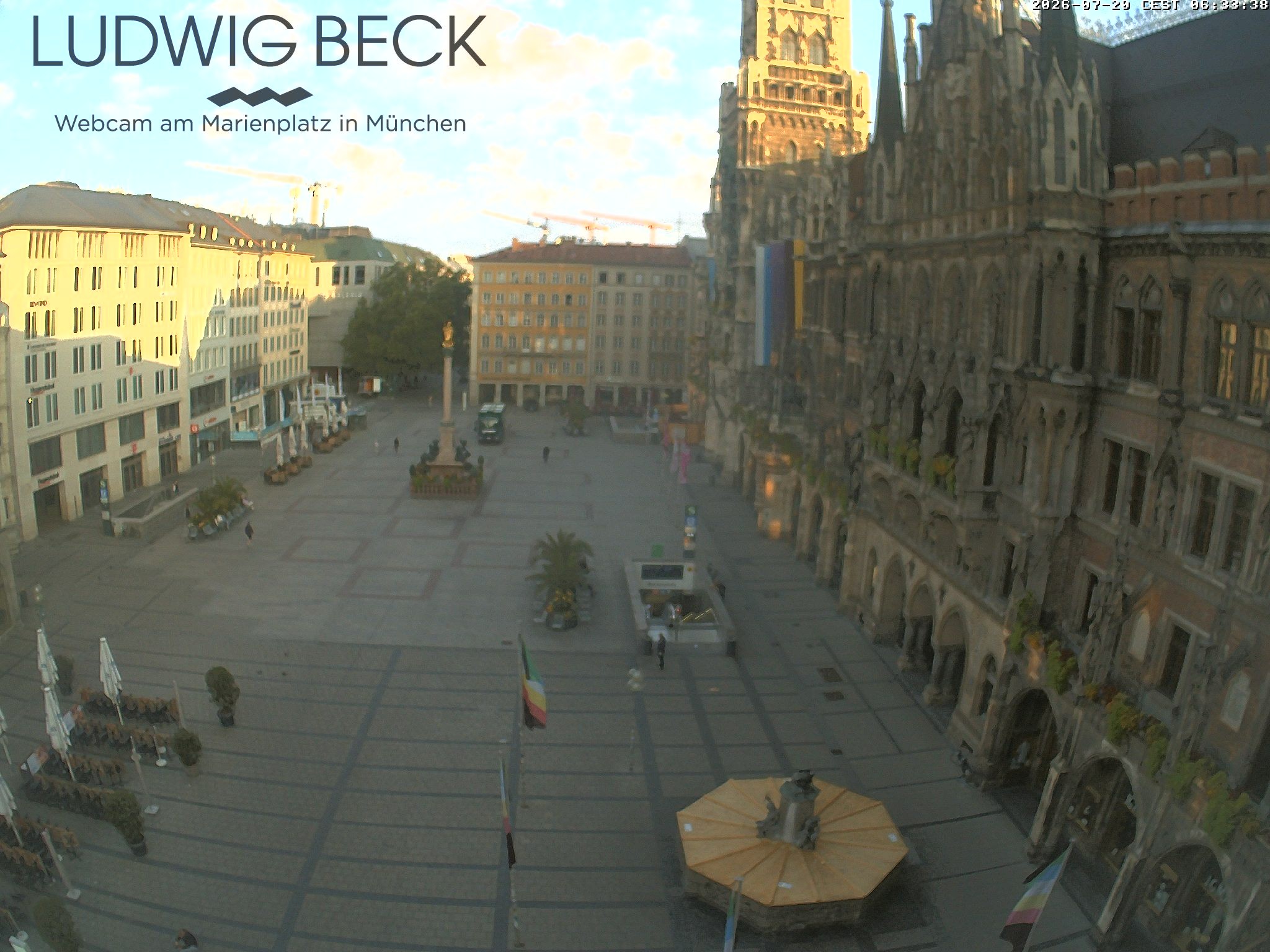 Archiv Foto Webcam am Marienplatz München