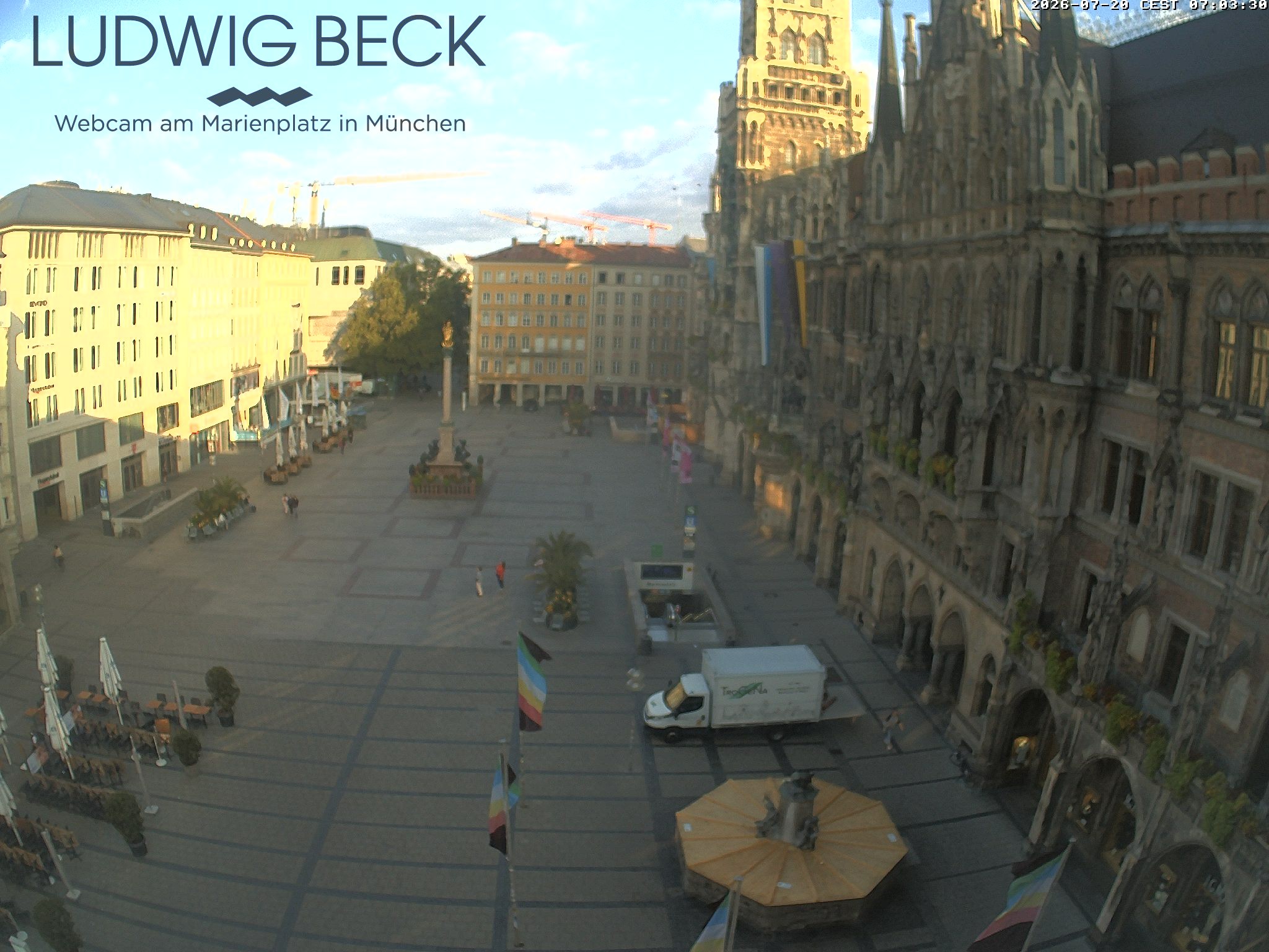Archiv Foto Webcam am Marienplatz München