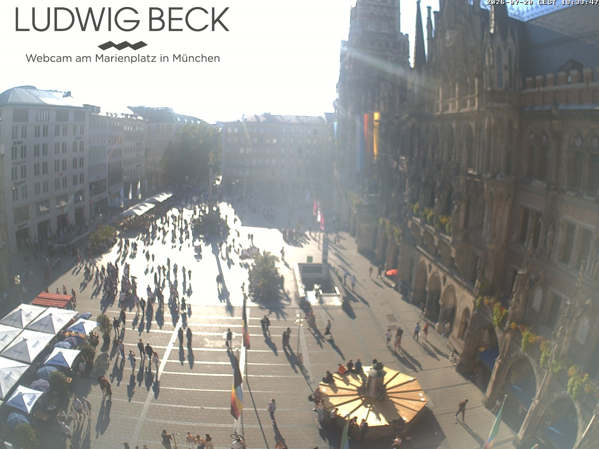Archiv Foto Webcam am Marienplatz München