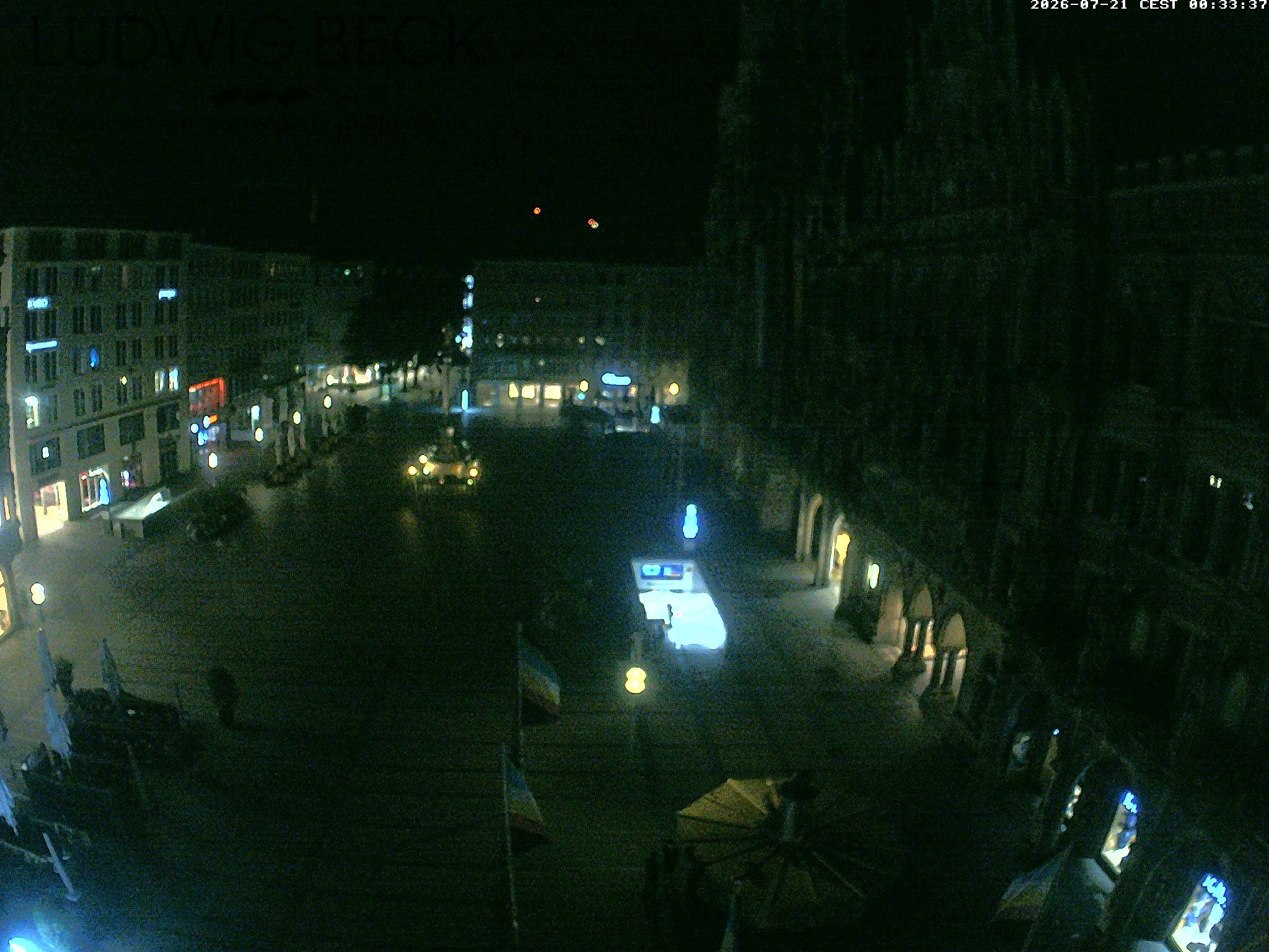 Archived image Webcam at the Marienplatz, Munich