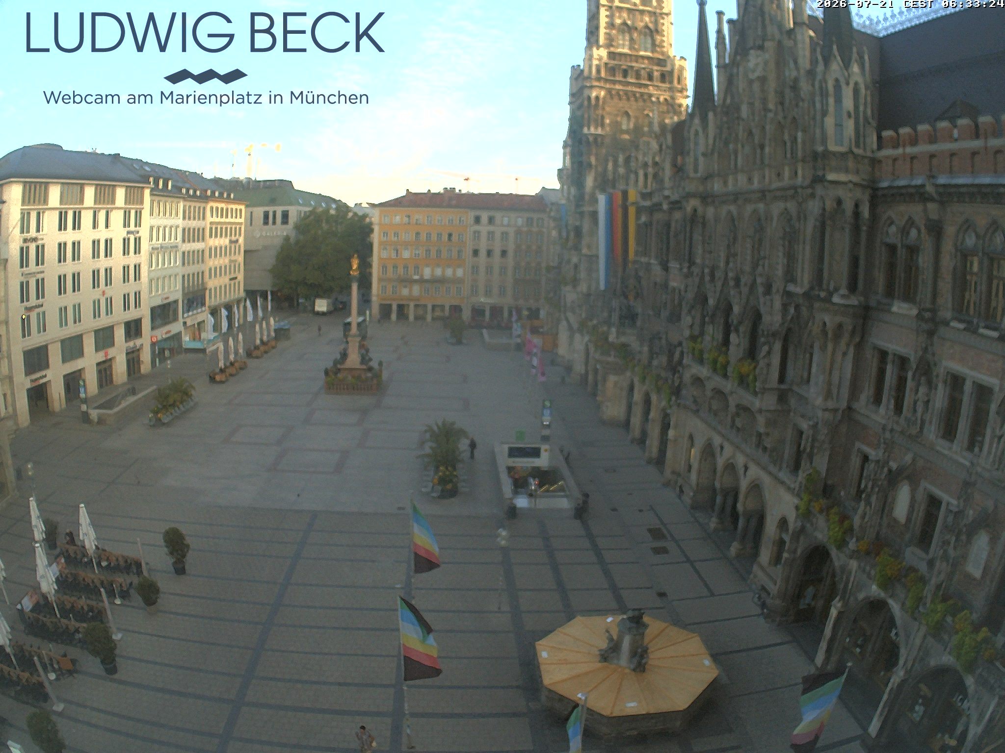 Archived image Webcam at the Marienplatz, Munich
