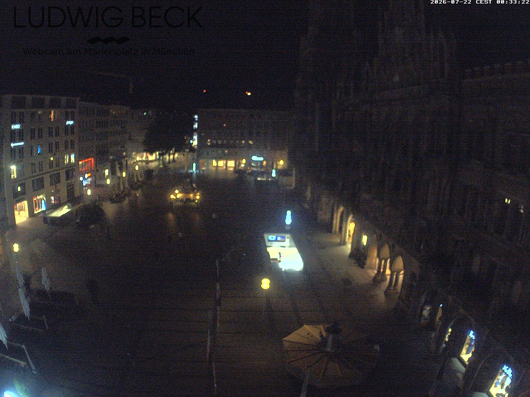 Archiv Foto Webcam am Marienplatz München