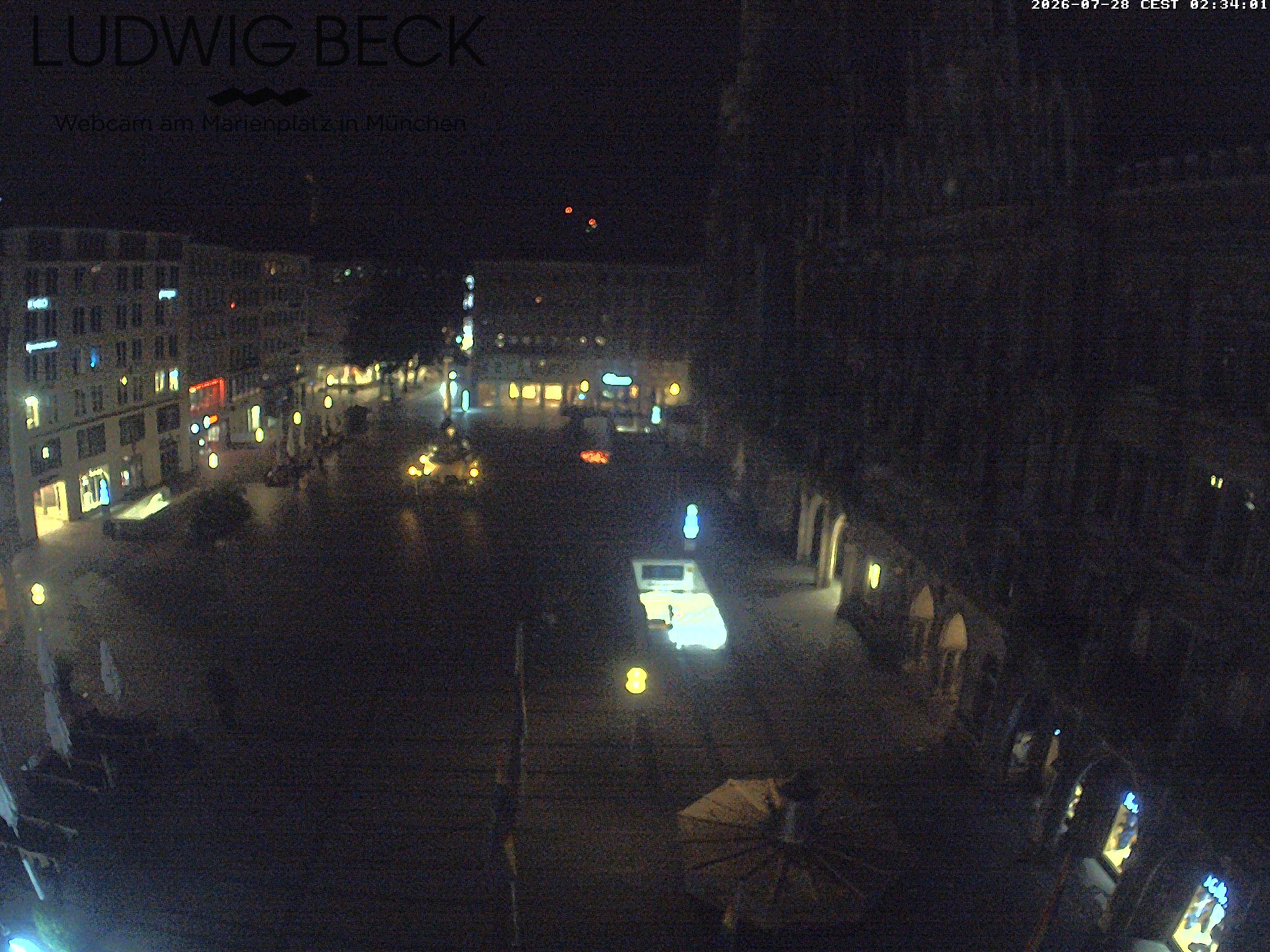 Archived image Webcam at the Marienplatz, Munich