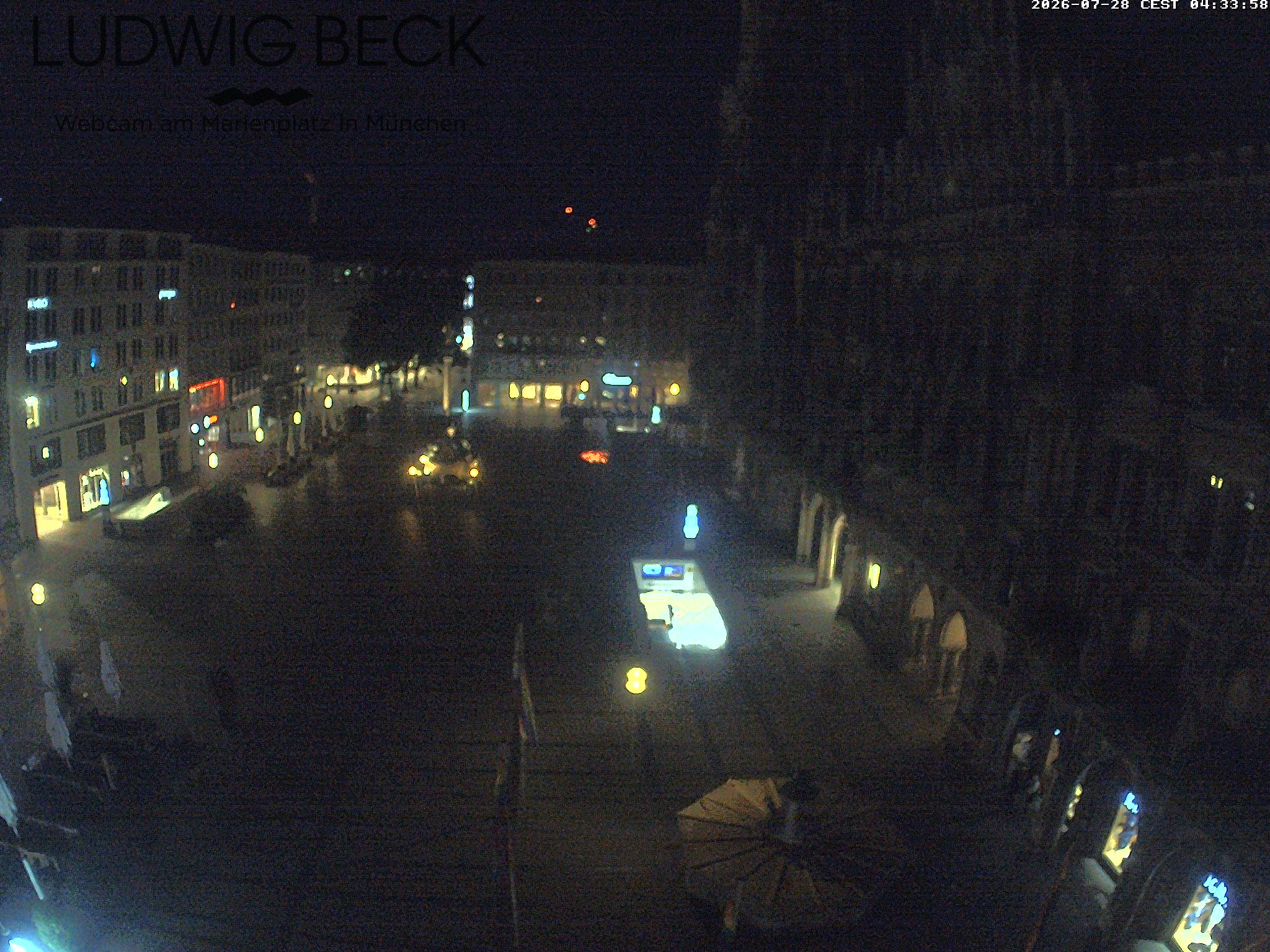 Archived image Webcam at the Marienplatz, Munich