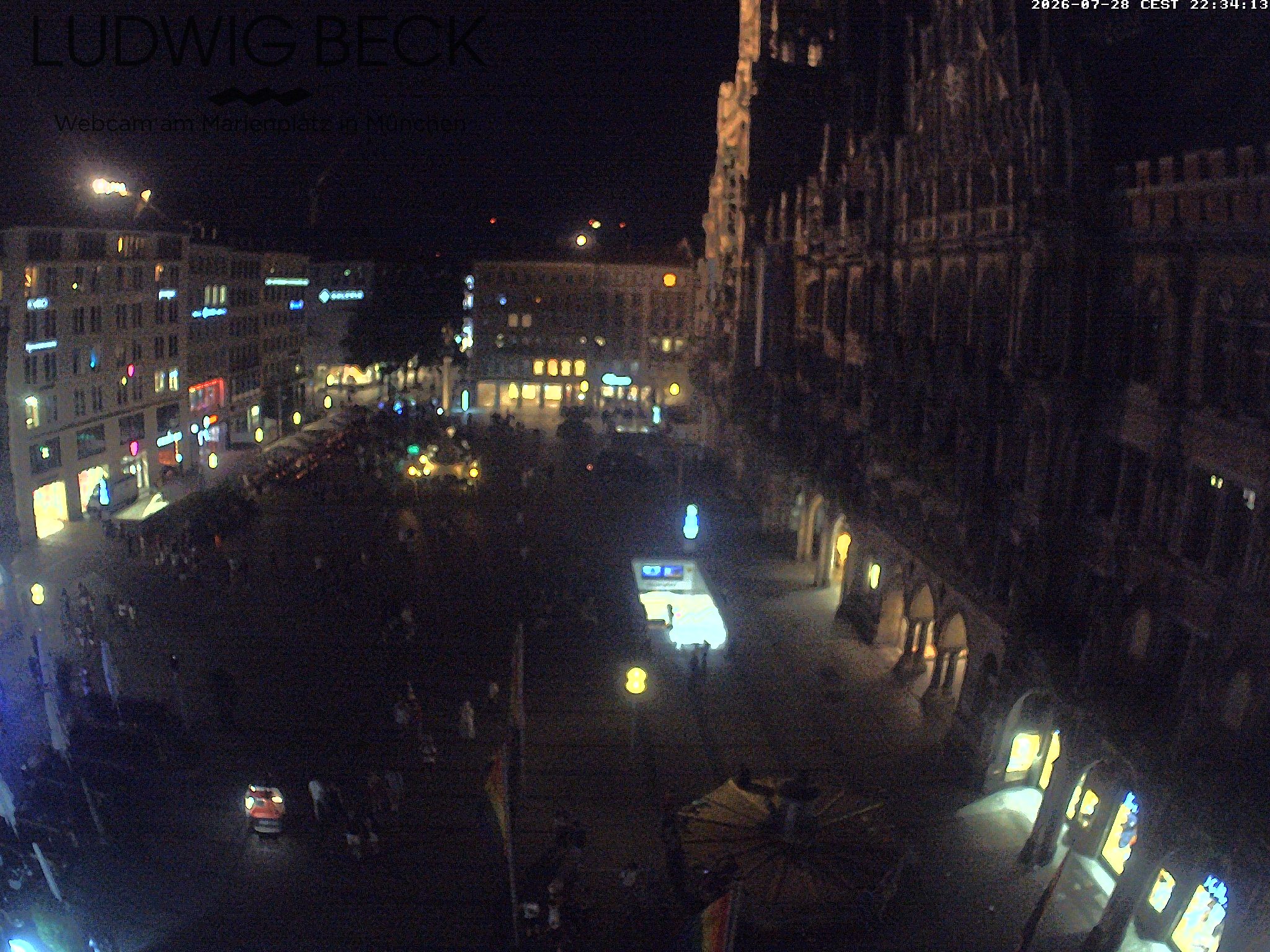 Archiv Foto Webcam am Marienplatz München
