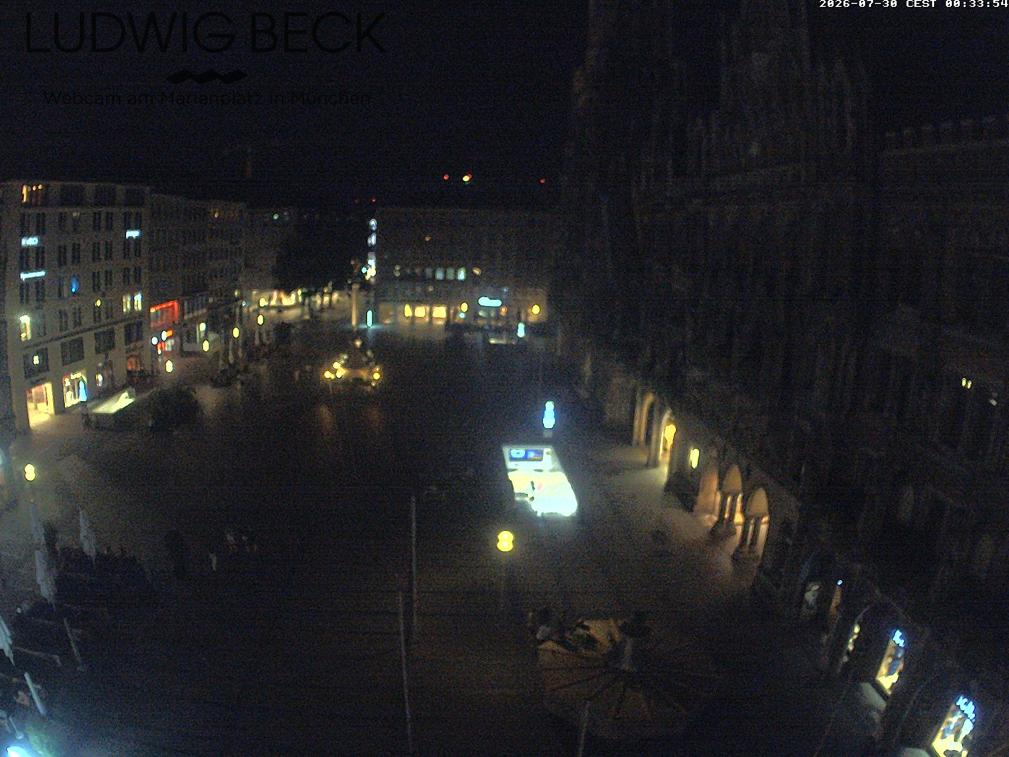 Archiv Foto Webcam am Marienplatz München