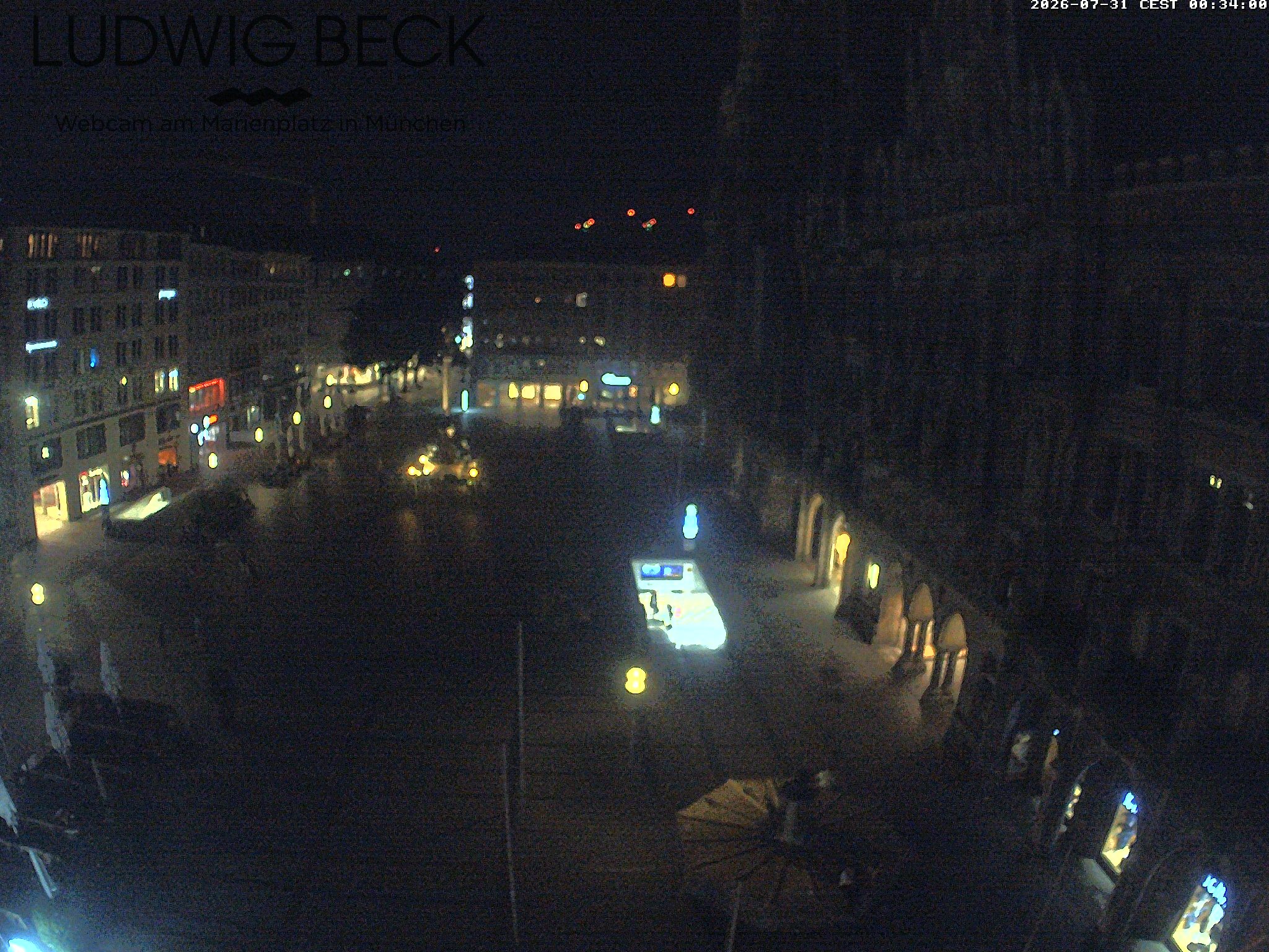 Archiv Foto Webcam am Marienplatz München