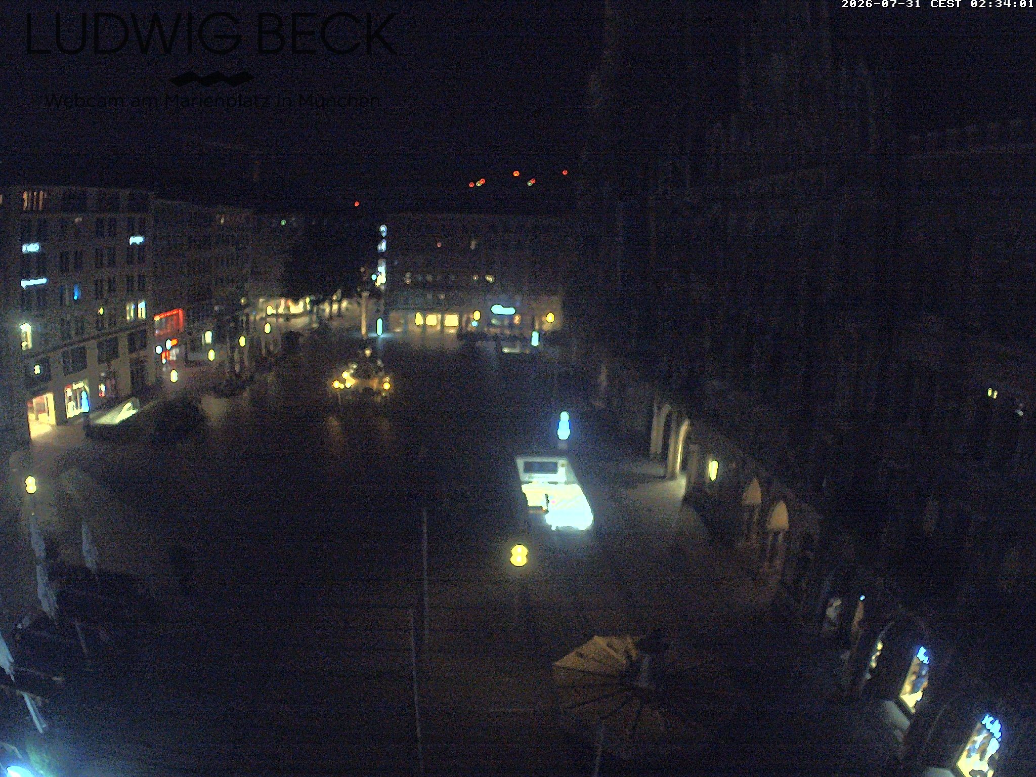 Archiv Foto Webcam am Marienplatz München