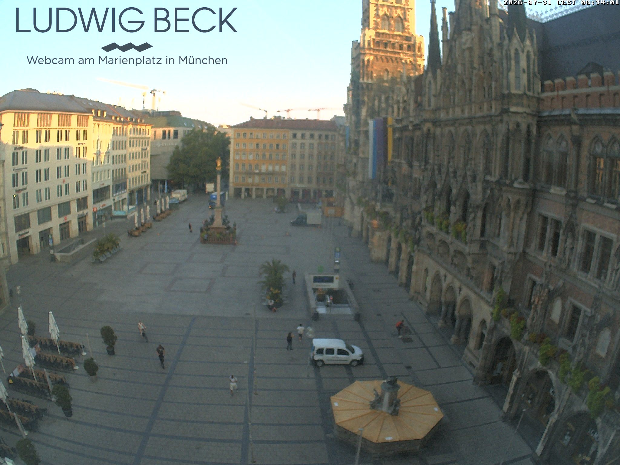 Archiv Foto Webcam am Marienplatz München