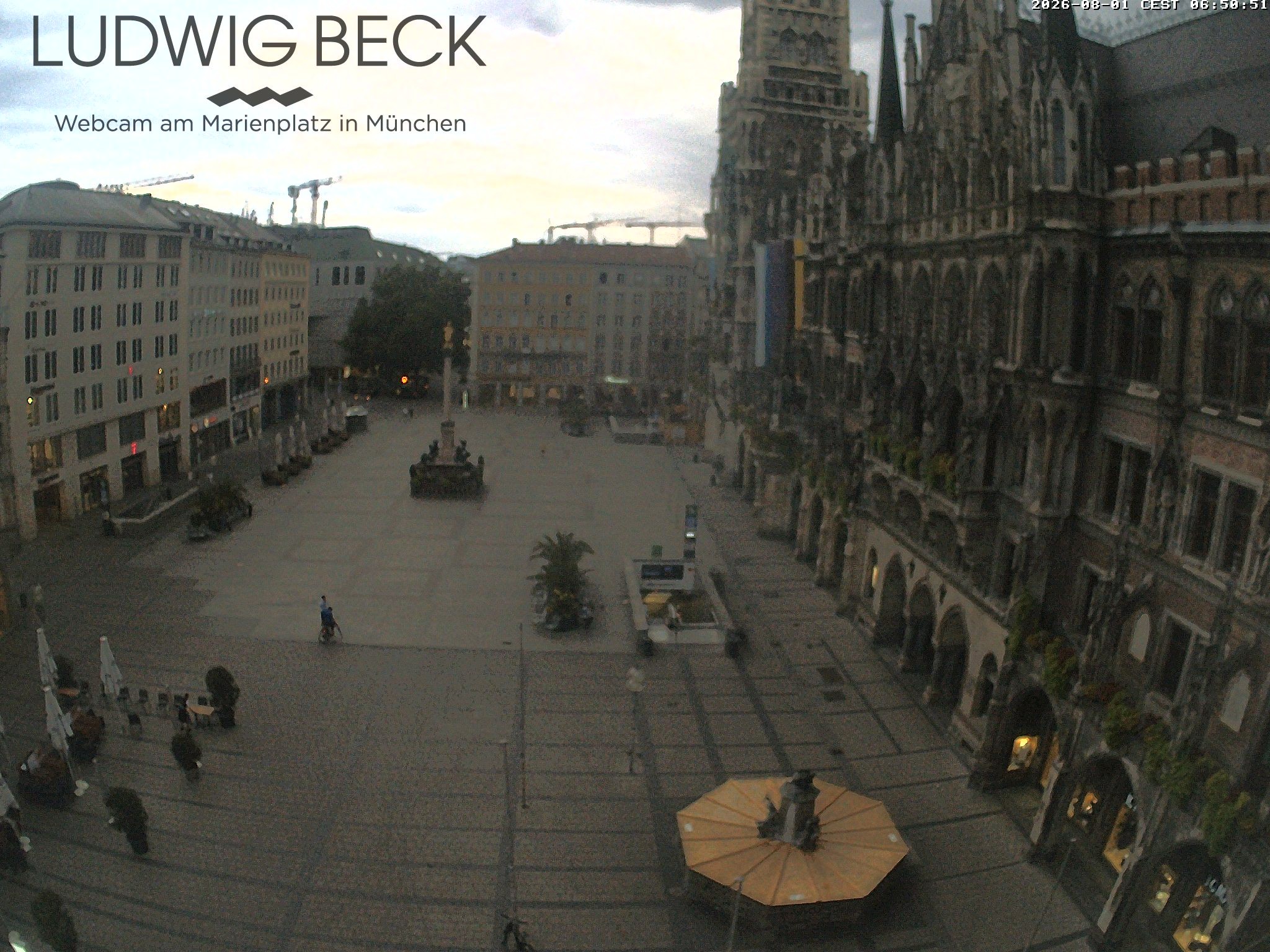 Archiv Foto Webcam am Marienplatz München