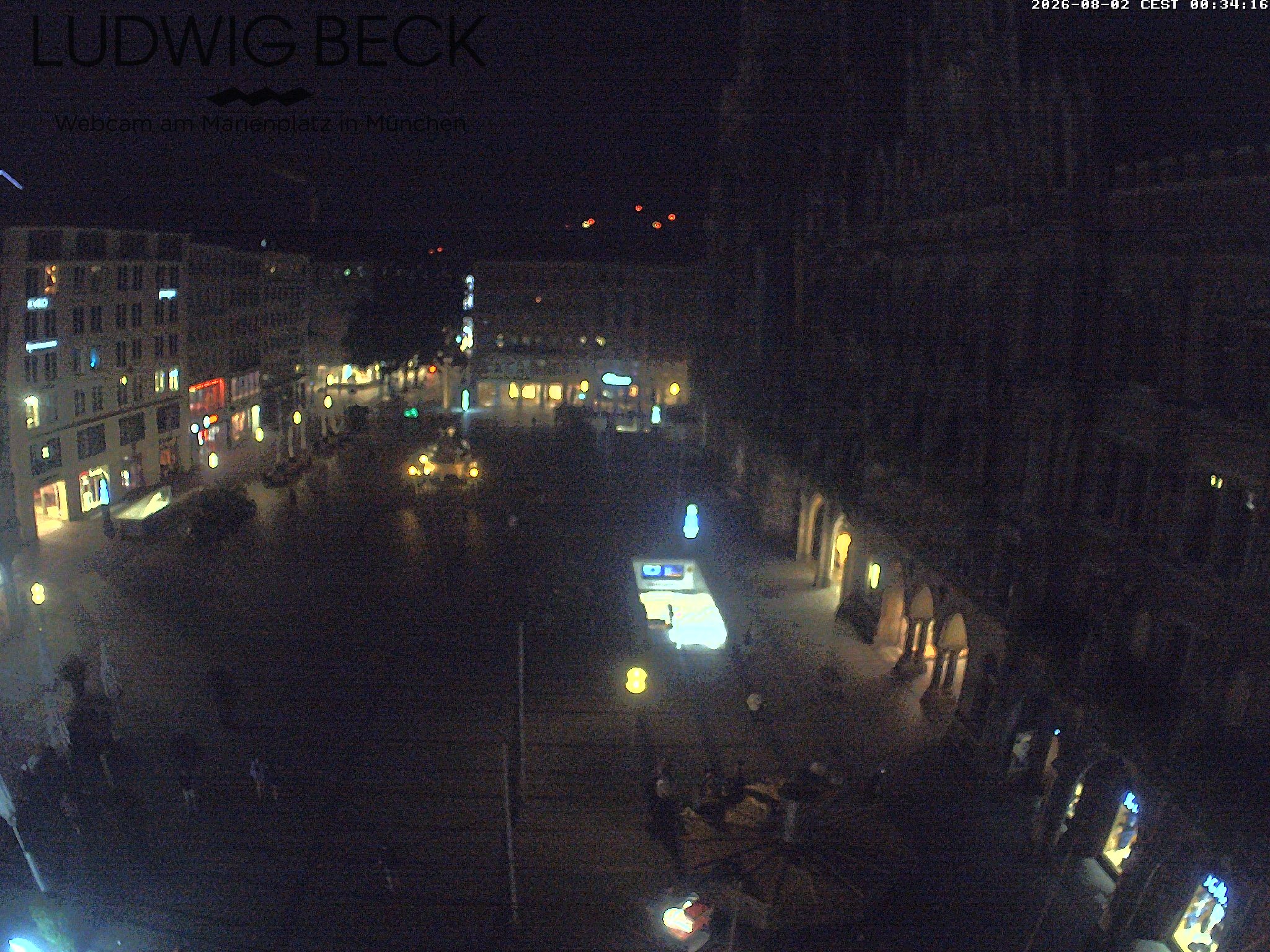 Archiv Foto Webcam am Marienplatz München